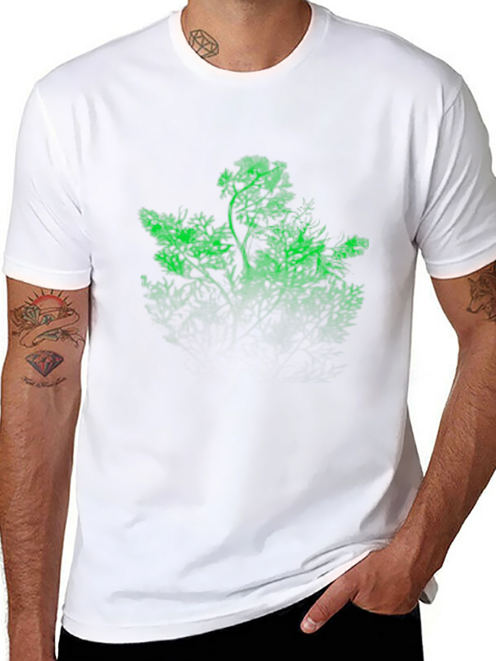 Glow Tree Black T-Shirt