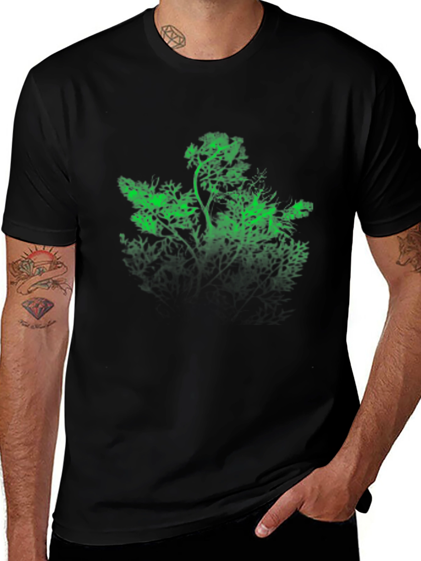 Glow Tree Black T-Shirt