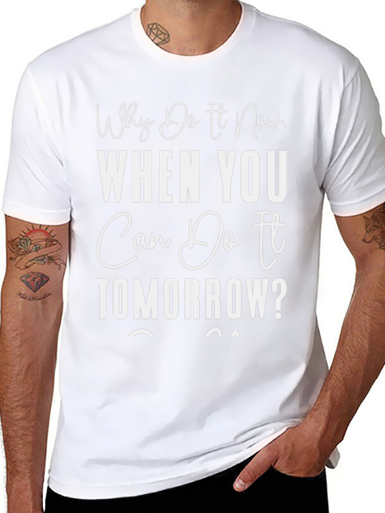 Procrastination T-Shirt: Why Do It Now Tee