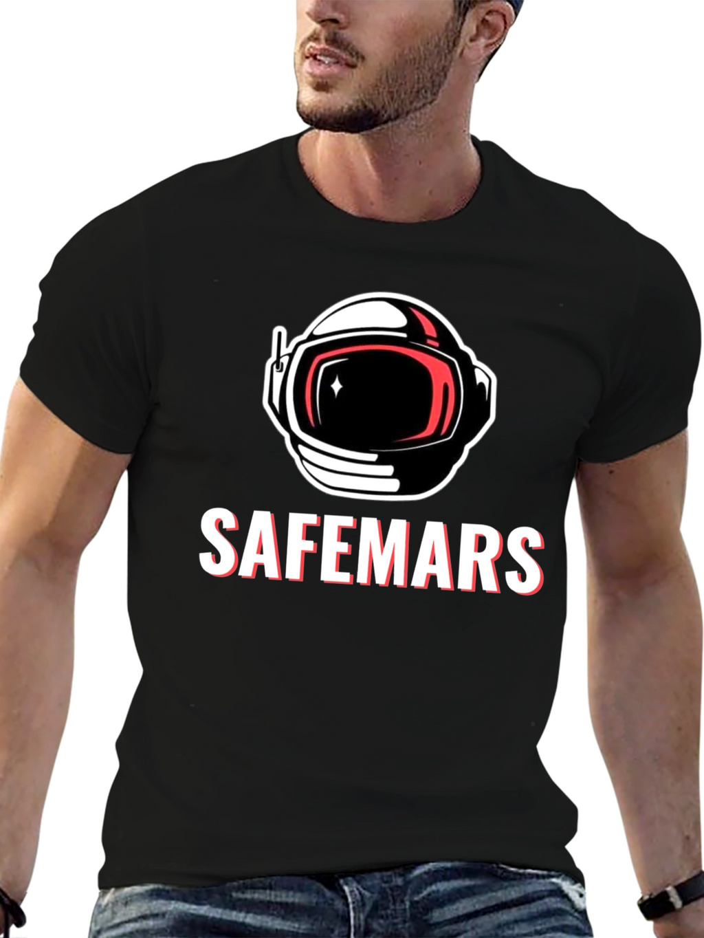 SafeMars Astronaut Graphic T-Shirt