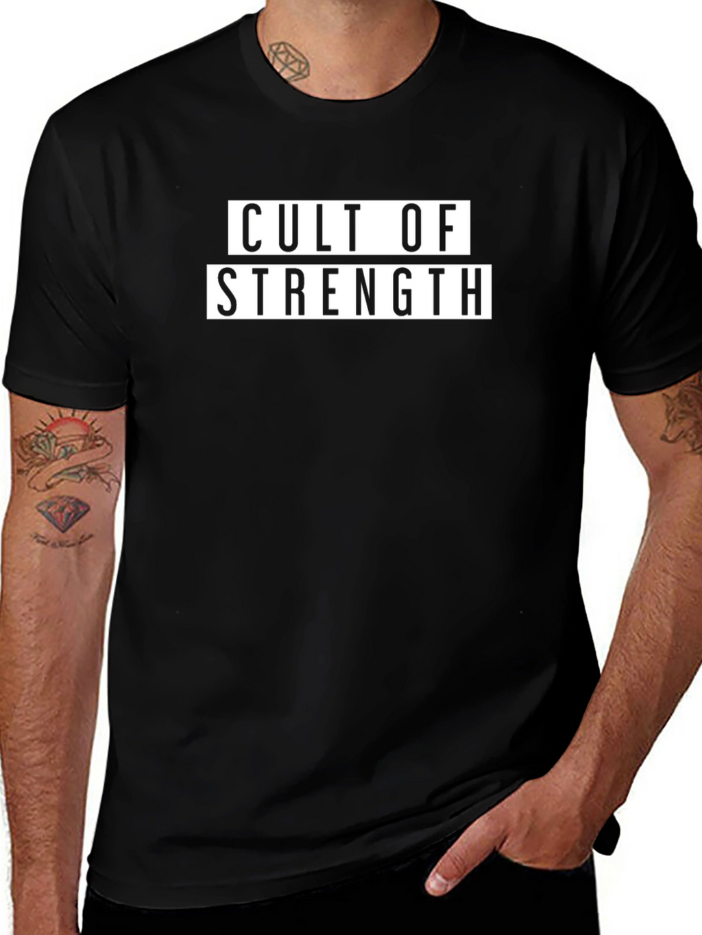 Cult of Strength Graphic Tee - Black