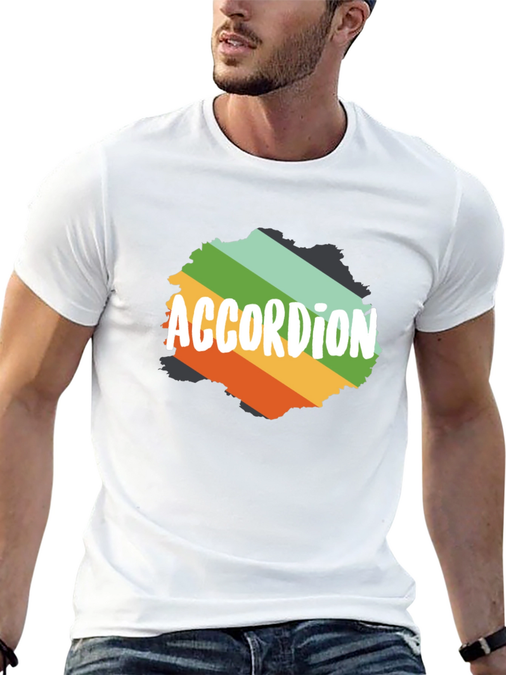 Accordion Retro T-Shirt Music Lover Tee