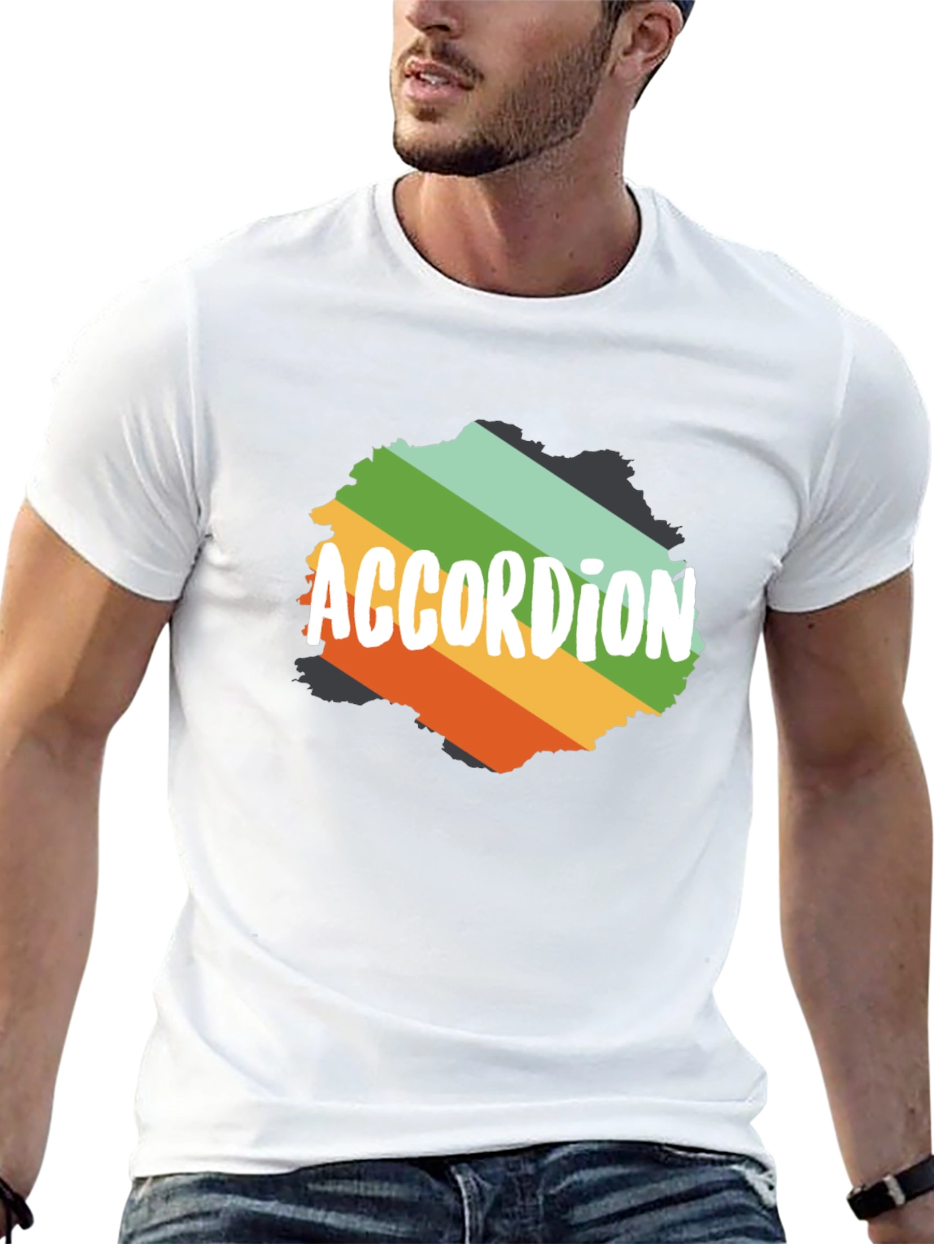 Accordion Retro T-Shirt Music Lover Tee