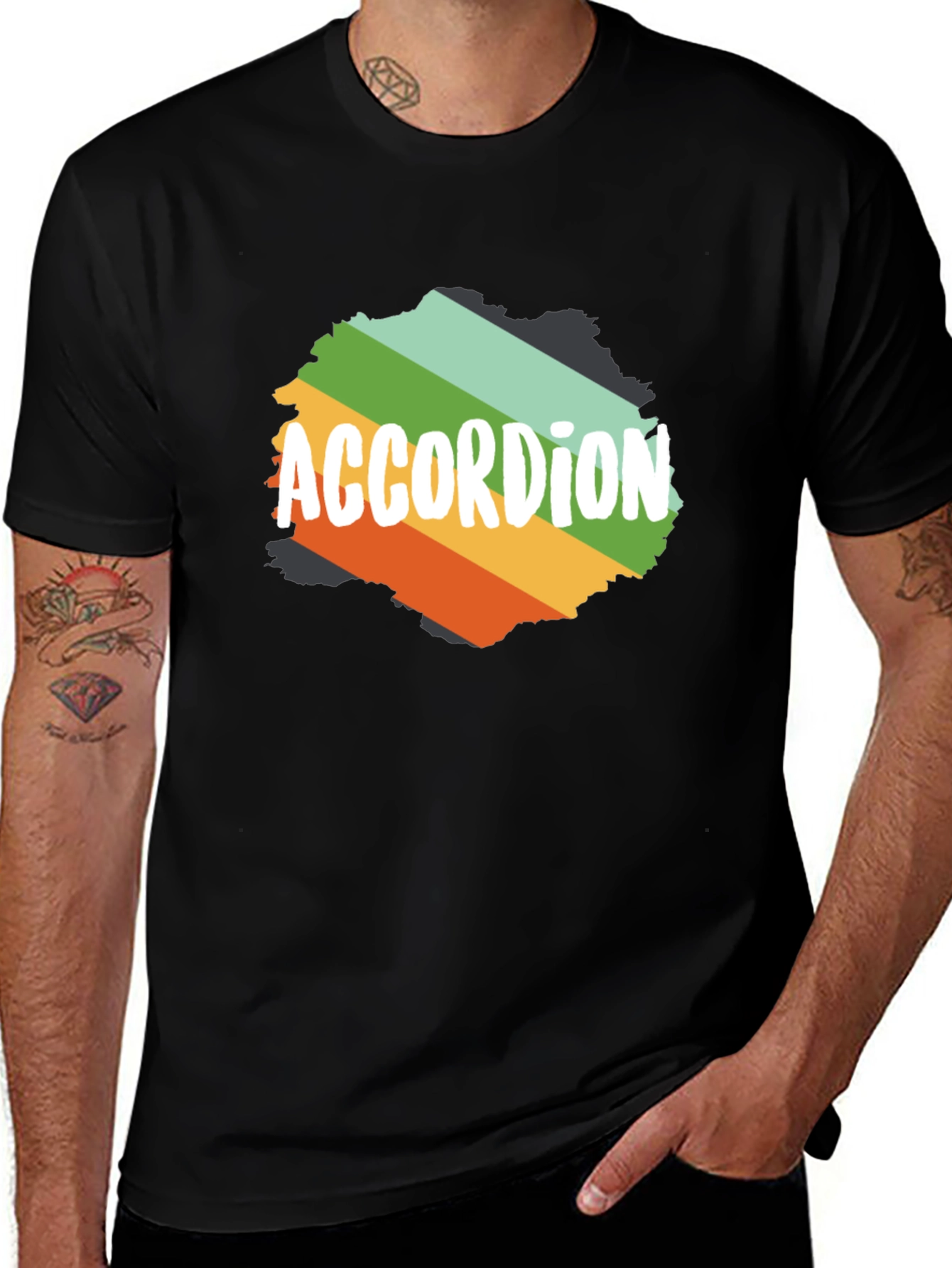 Accordion Retro T-Shirt Music Lover Tee