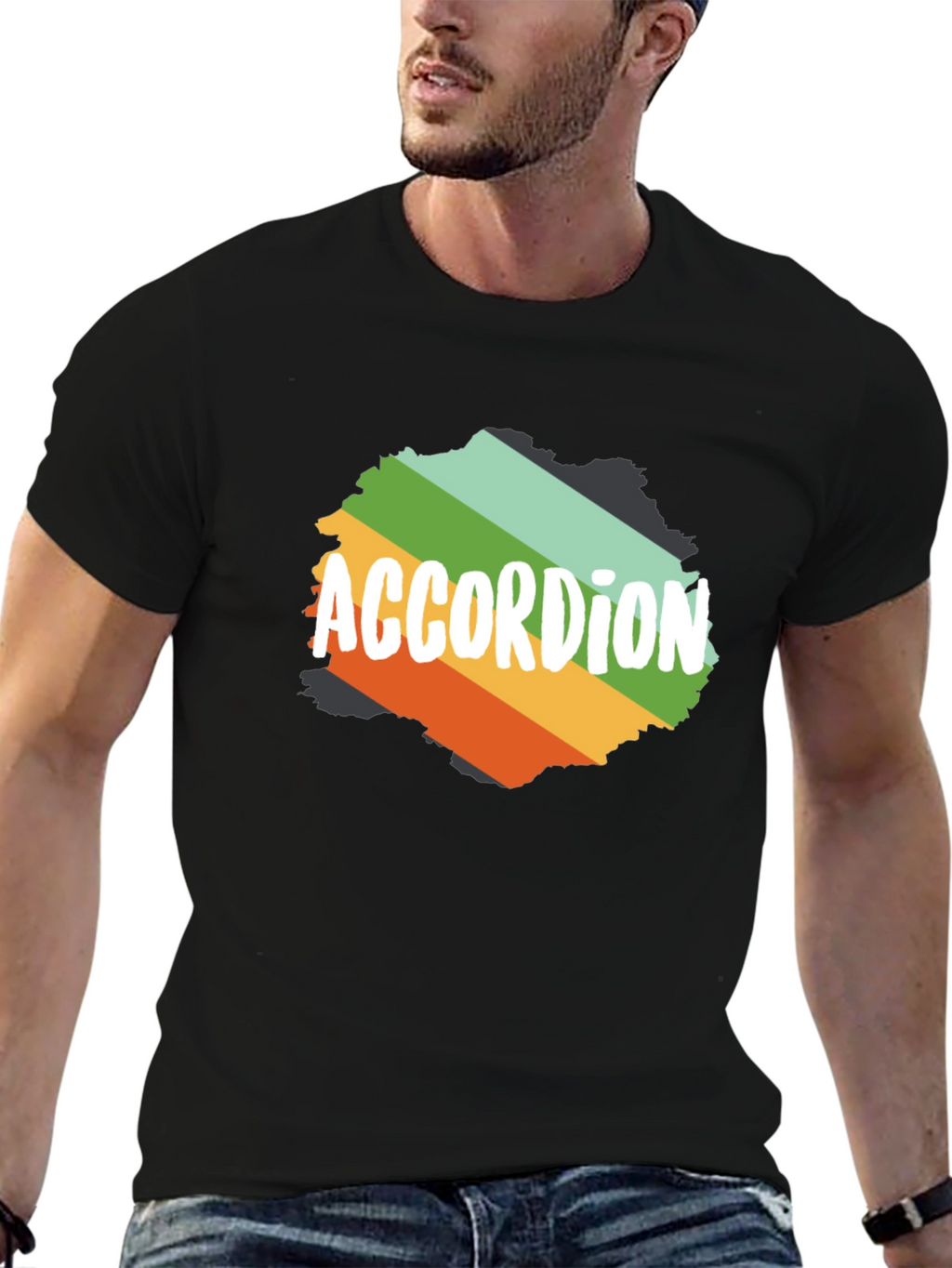 Accordion Retro T-Shirt Music Lover Tee