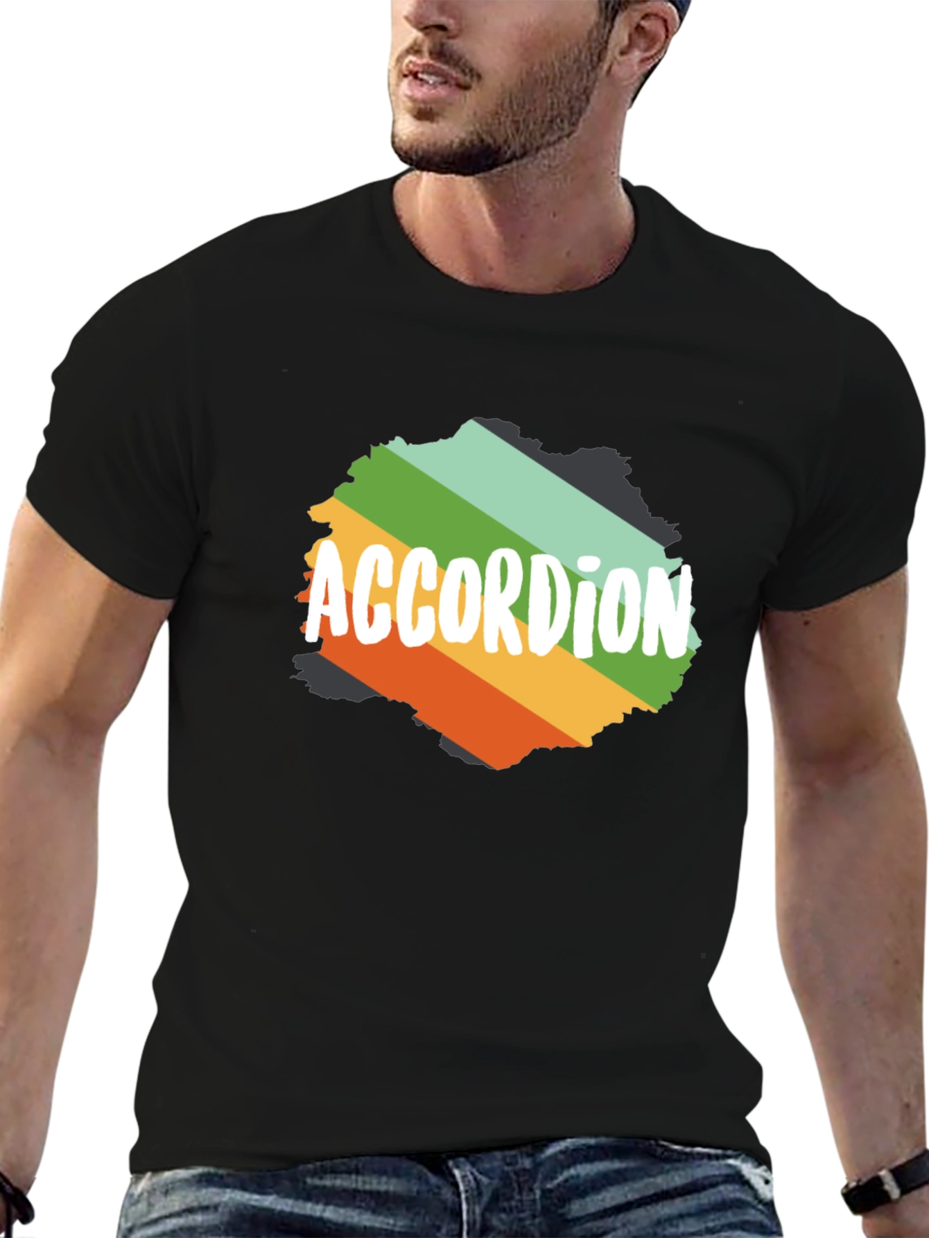 Accordion Retro T-Shirt Music Lover Tee