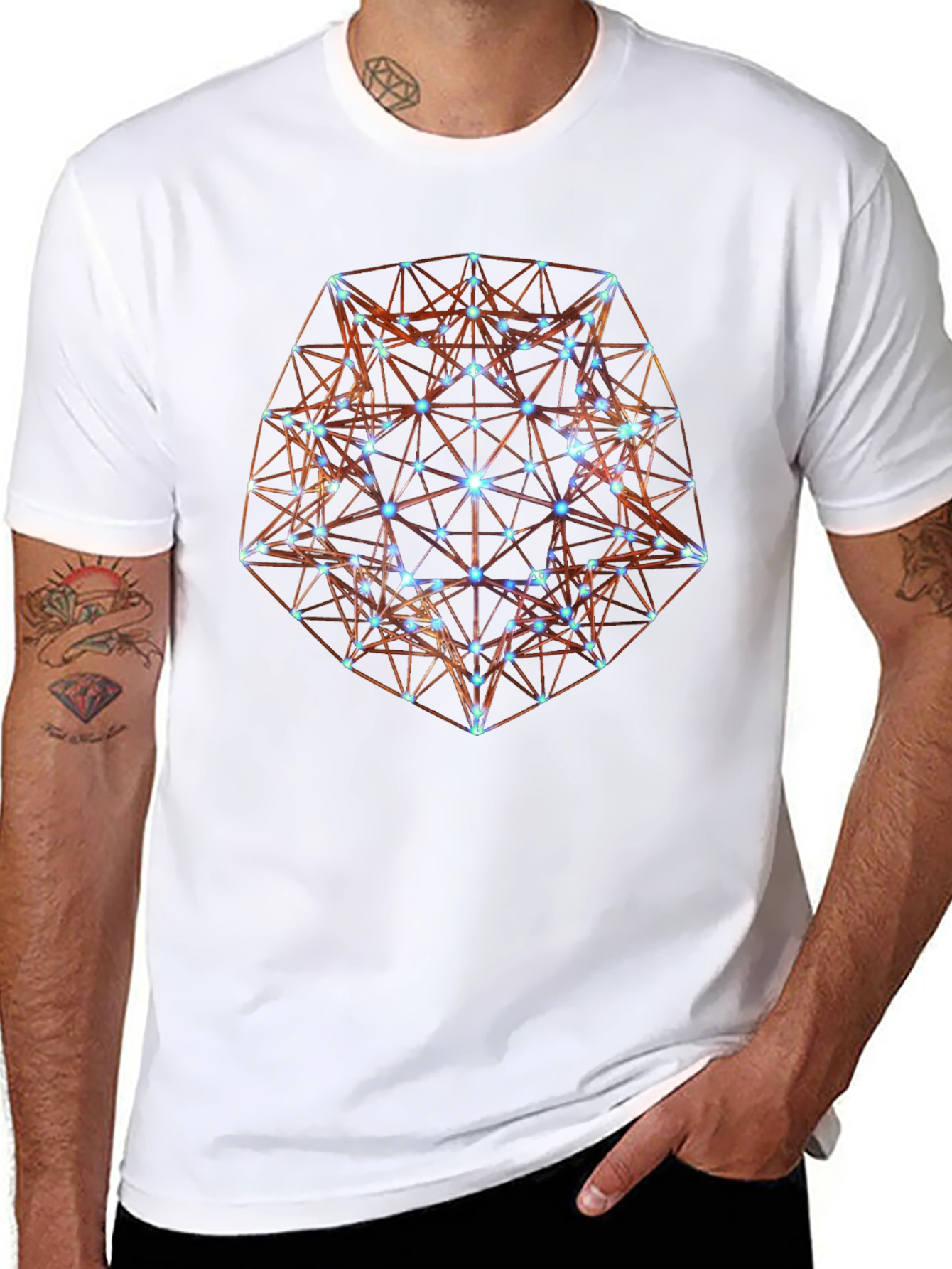 Geometric Starburst T-Shirt - Stylish Graphic Tee