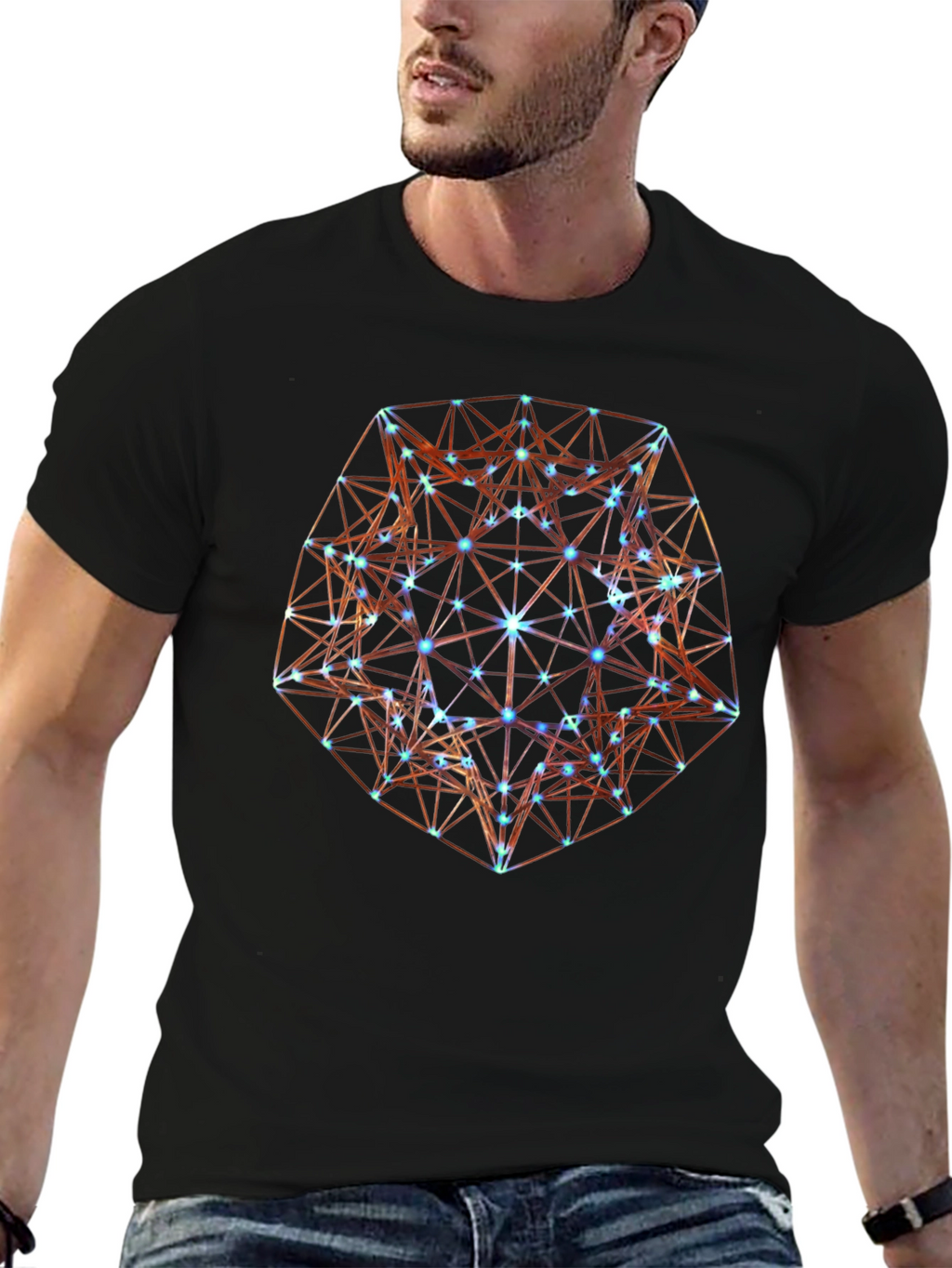 Geometric Starburst T-Shirt - Stylish Graphic Tee
