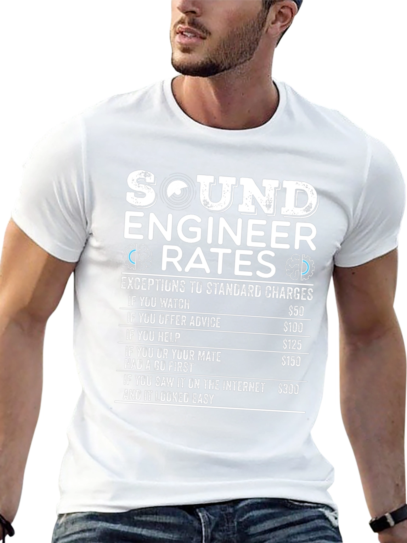 Sound Engineer Rates Humor Graphic T-Shirt