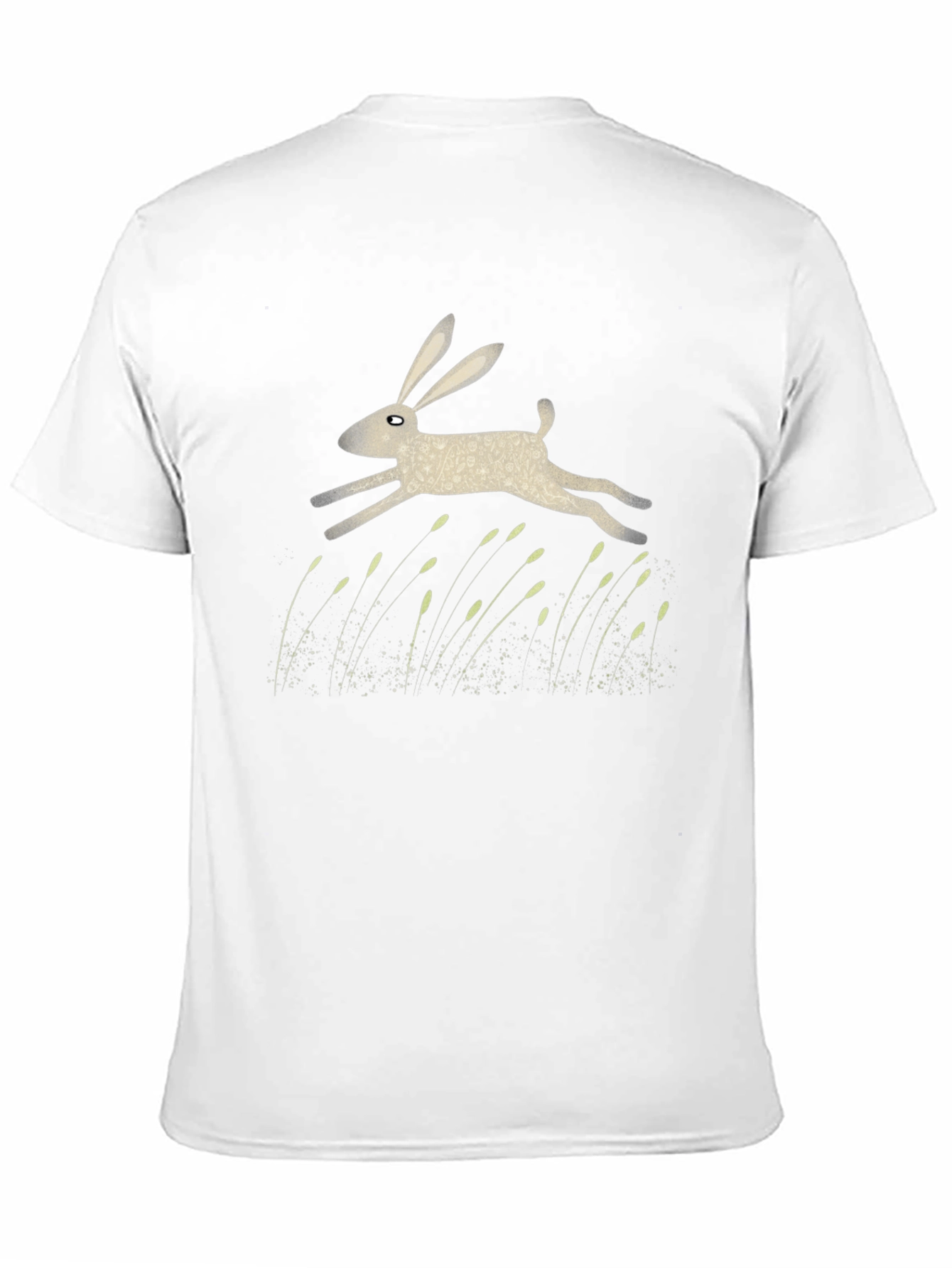 Hare Graphic Print Black T-Shirt