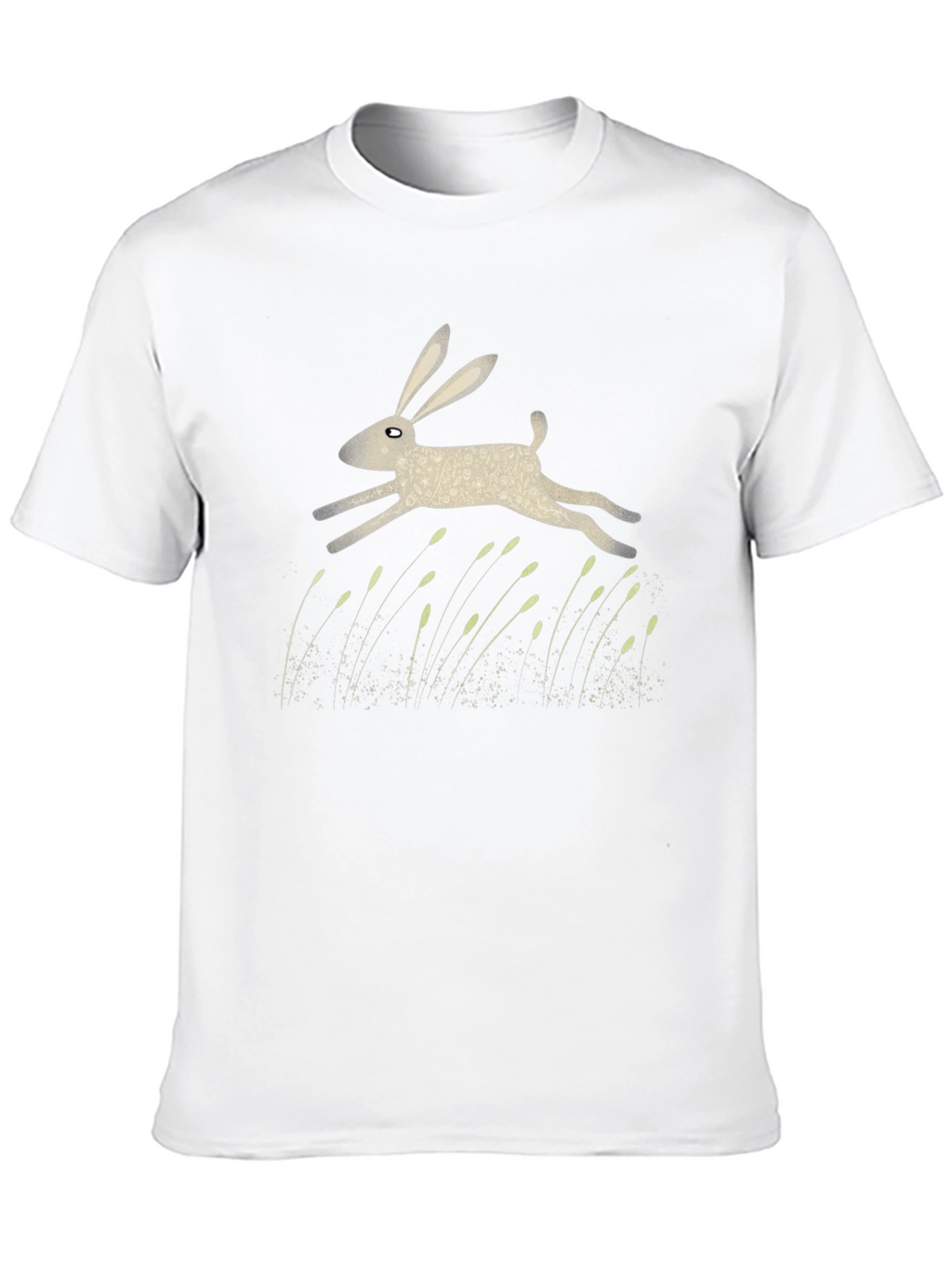 Hare Graphic Print Black T-Shirt