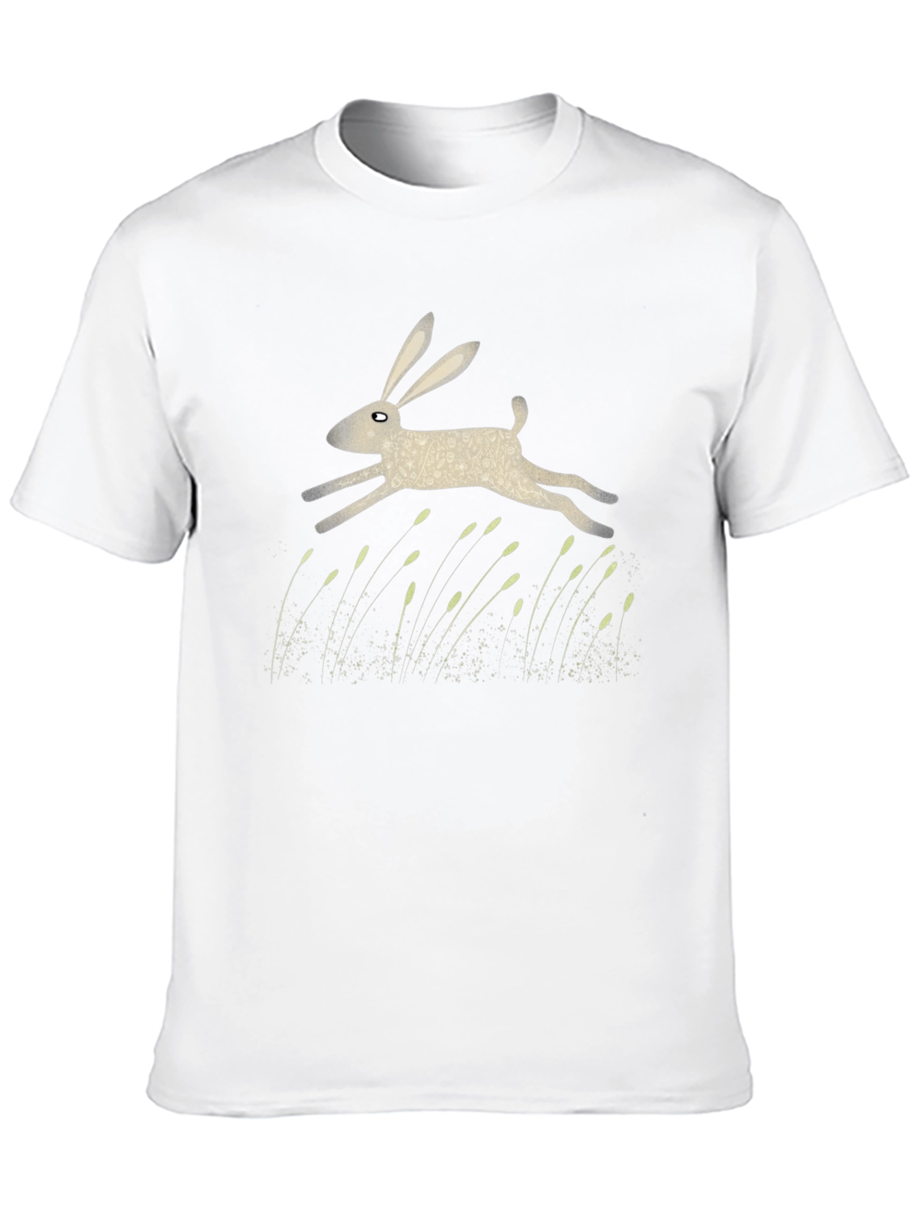 Hare Graphic Print Black T-Shirt