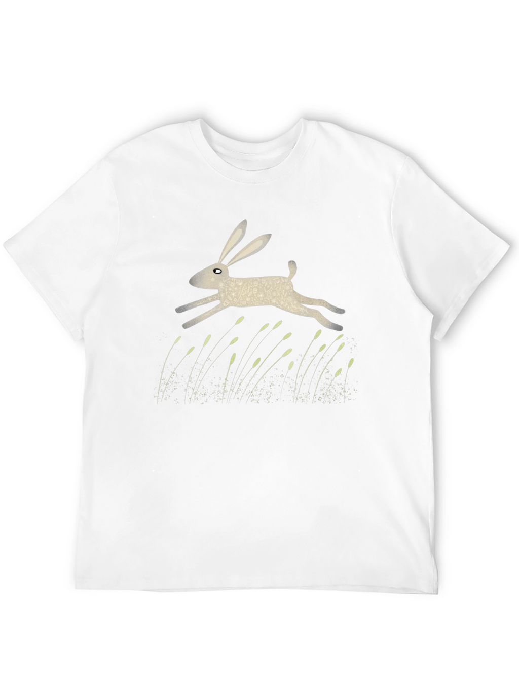 Hare Graphic Print Black T-Shirt