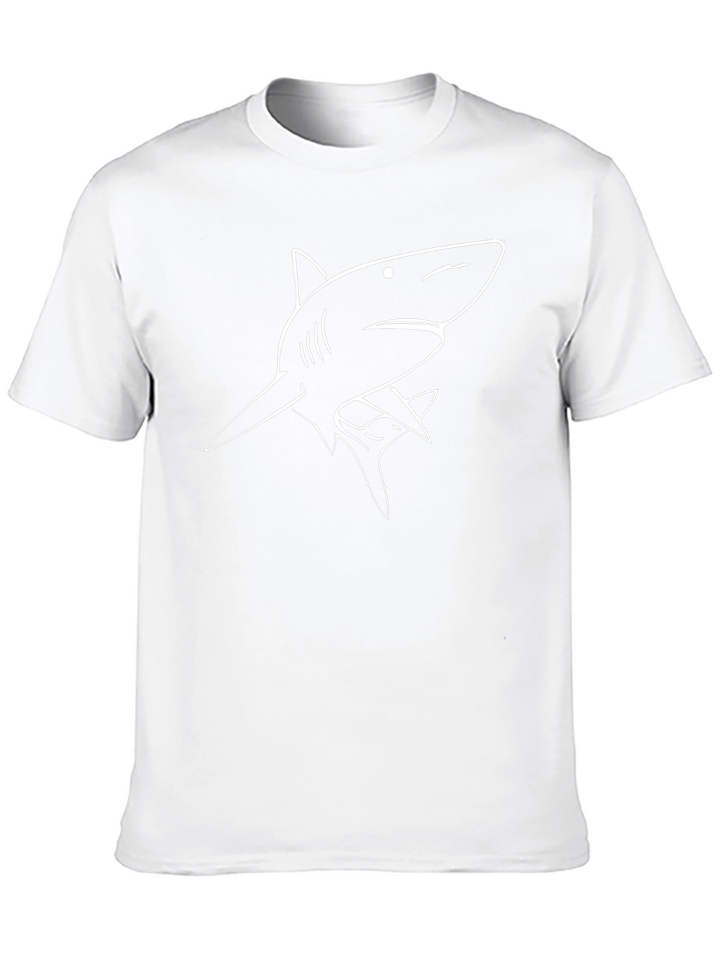 Shark Graphic Tee - Black Casual T-Shirt