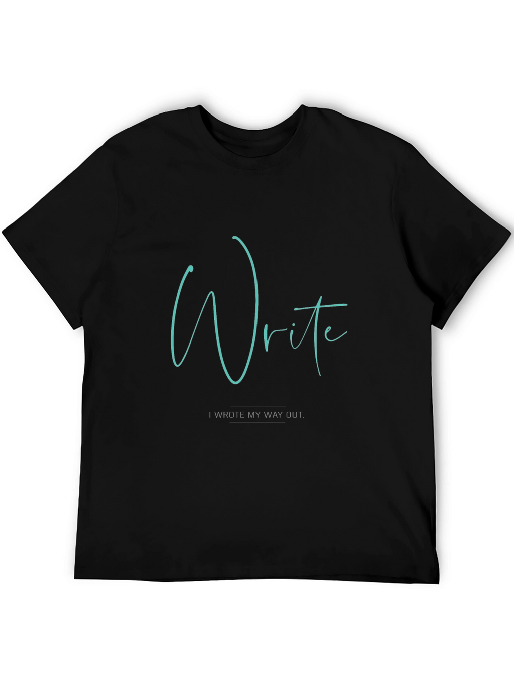 Write My Way Out Black Graphic Tee