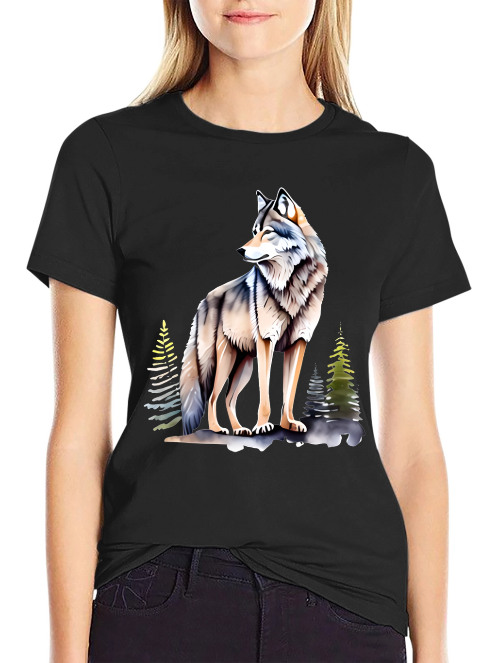 Wolf Graphic Tee - Cool Nature Design