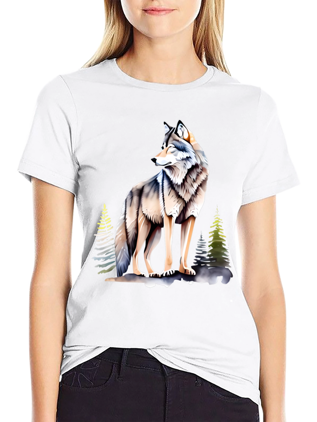 Wolf Graphic Tee - Cool Nature Design
