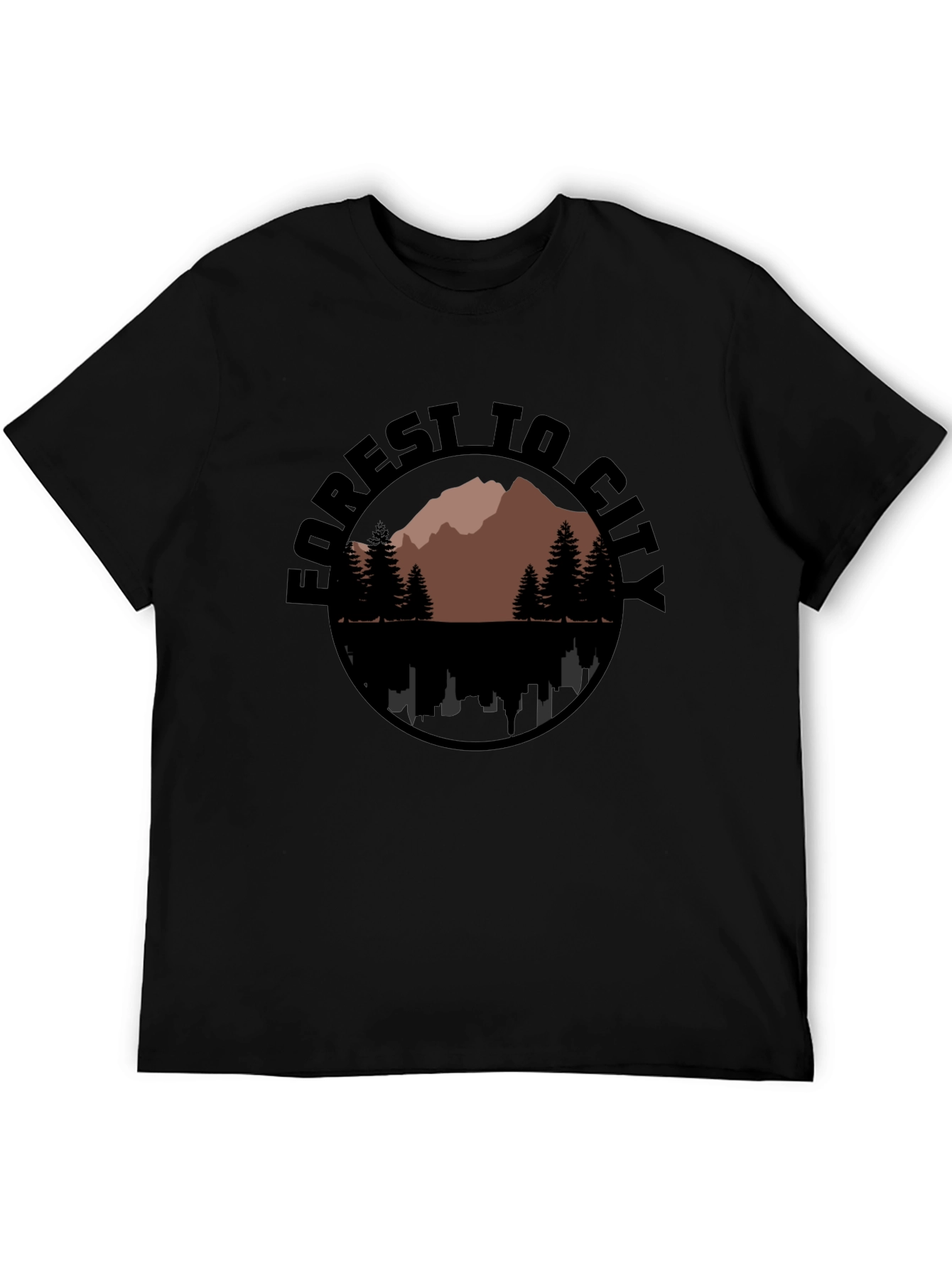 Forest to City Graphic Print Tee