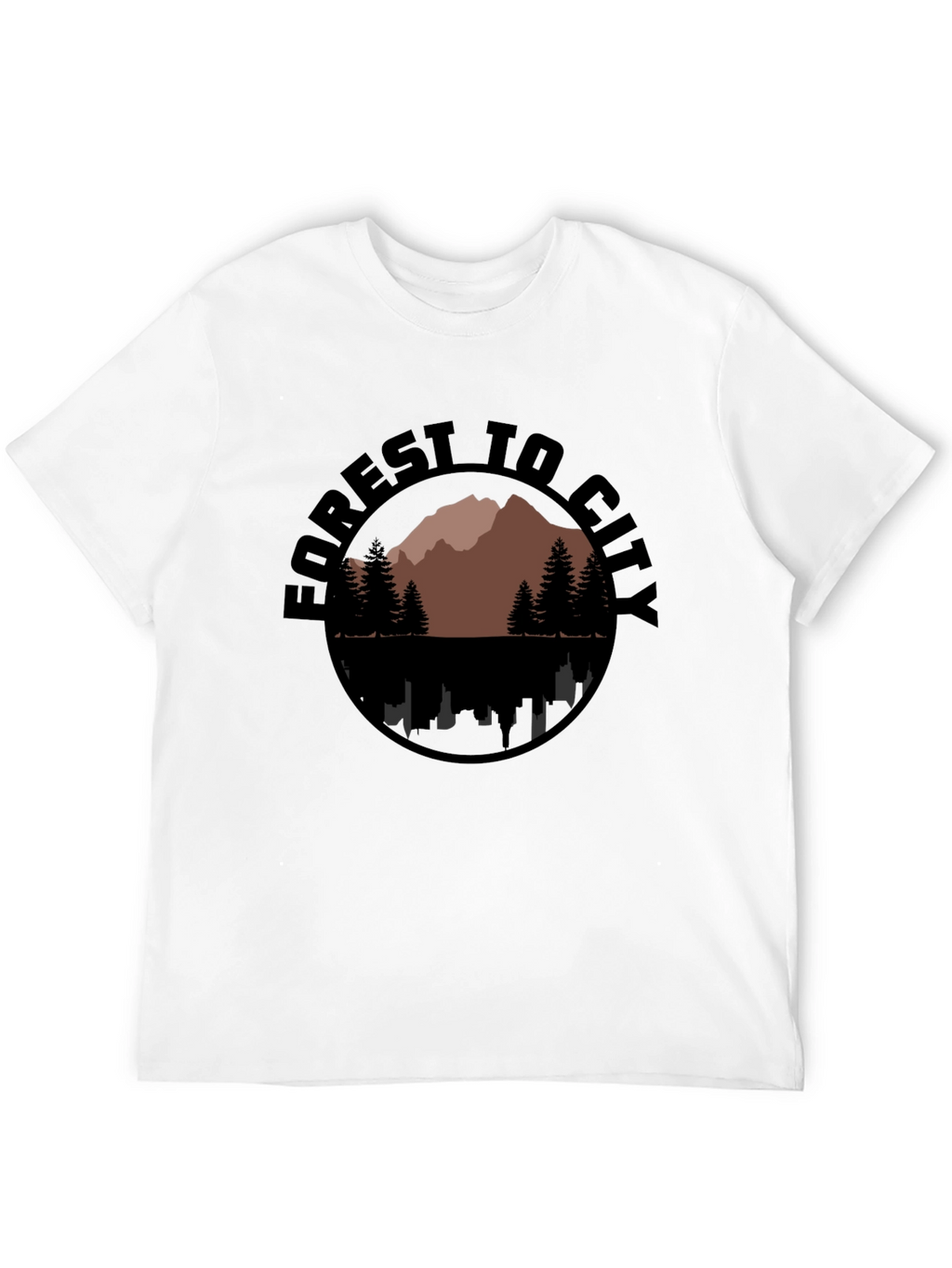 Forest to City Graphic Print Tee