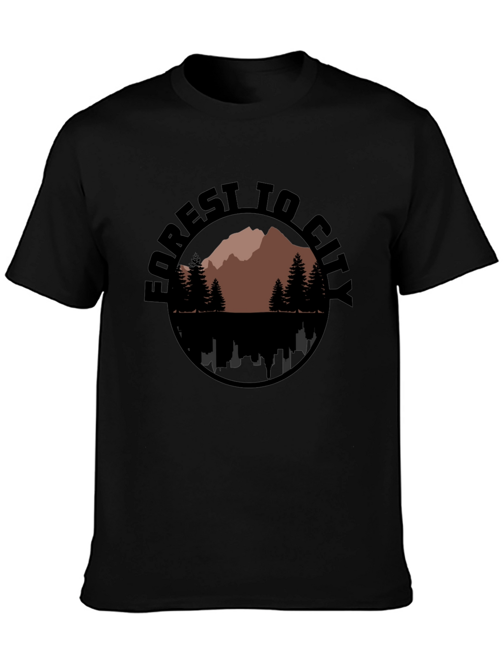 Forest to City Graphic Print Tee