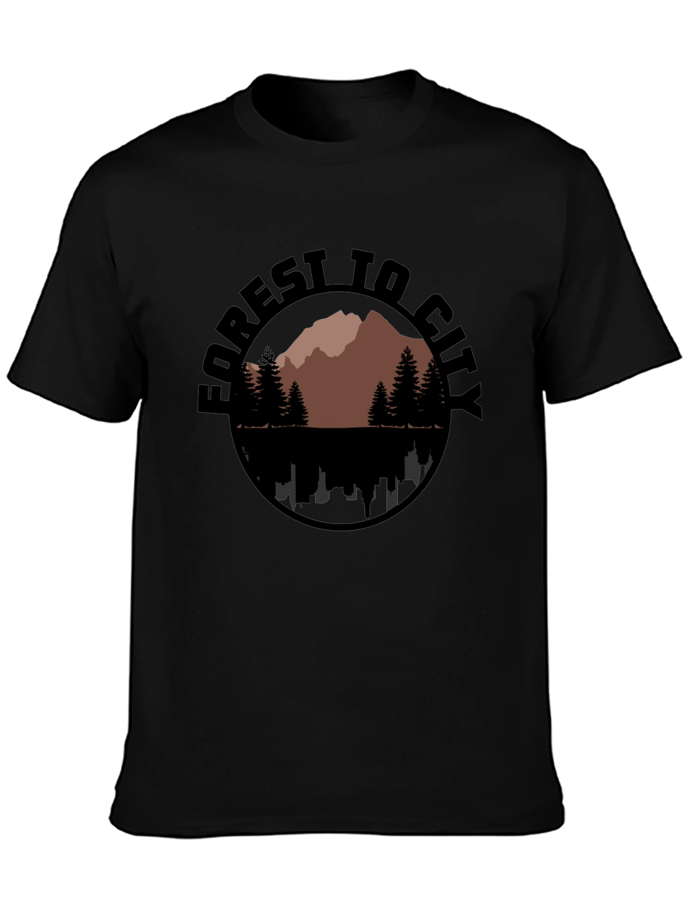 Forest to City Graphic Print Tee
