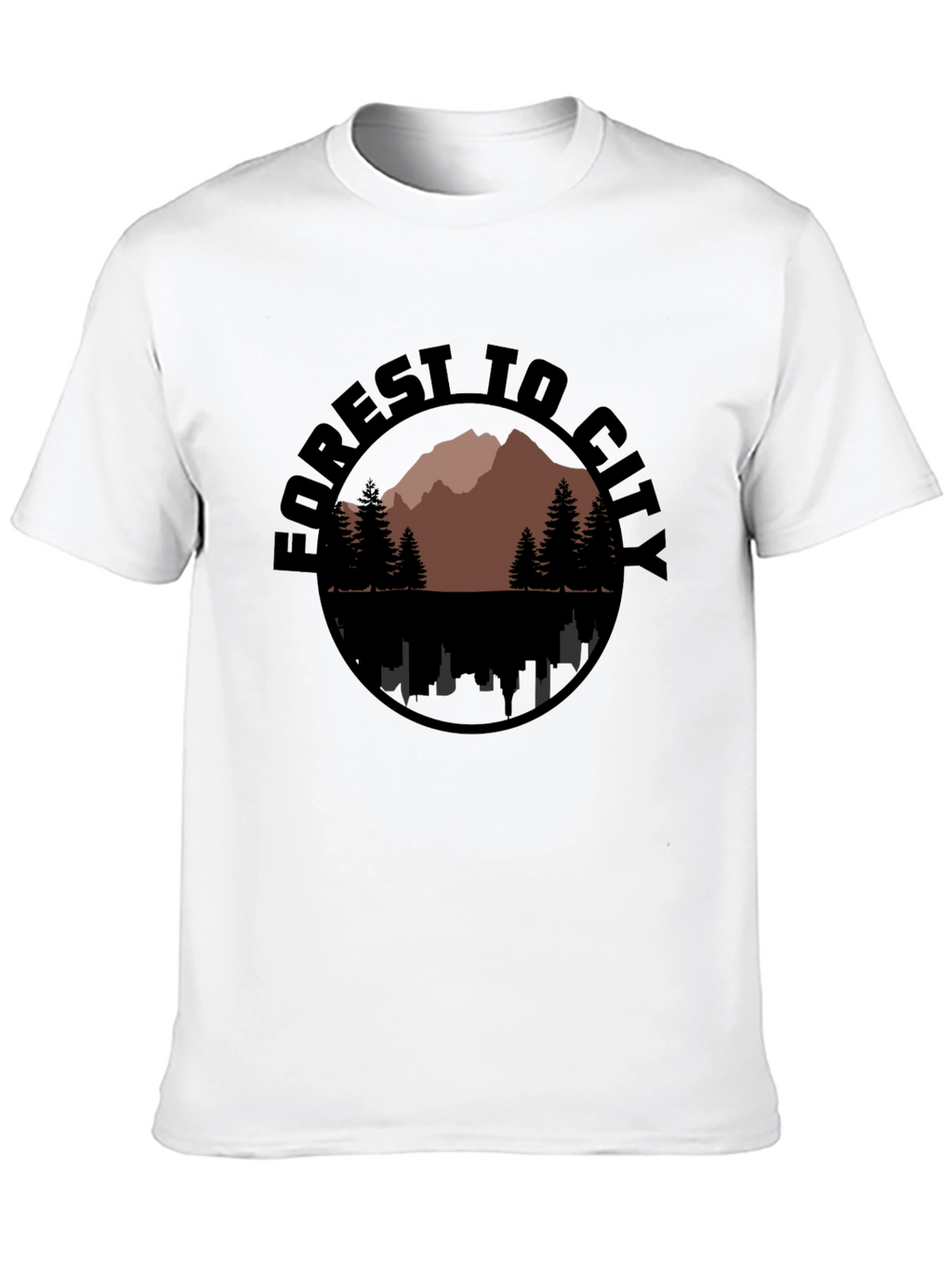 Forest to City Graphic Print Tee