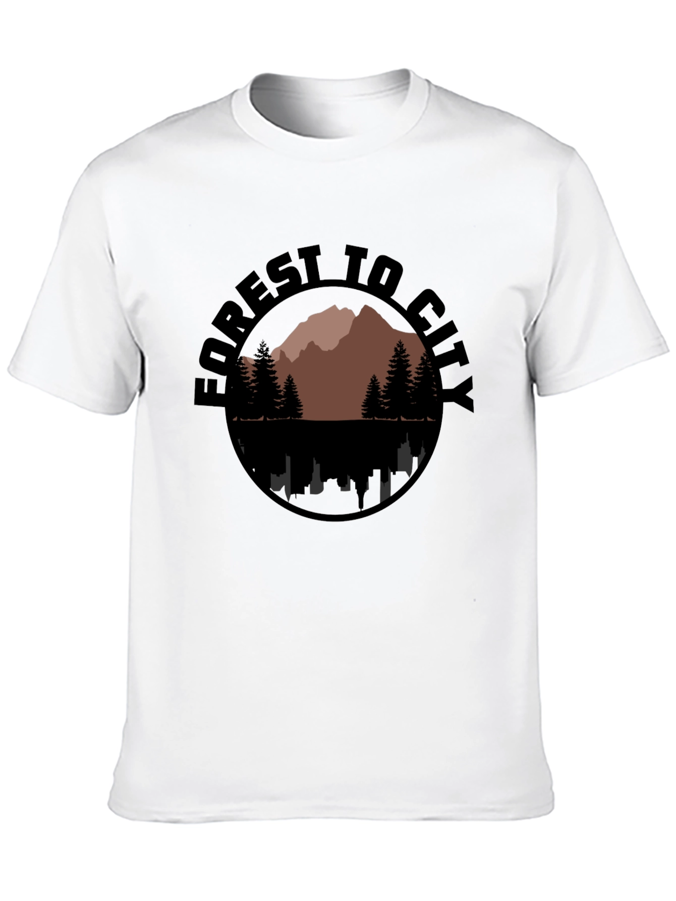 Forest to City Graphic Print Tee