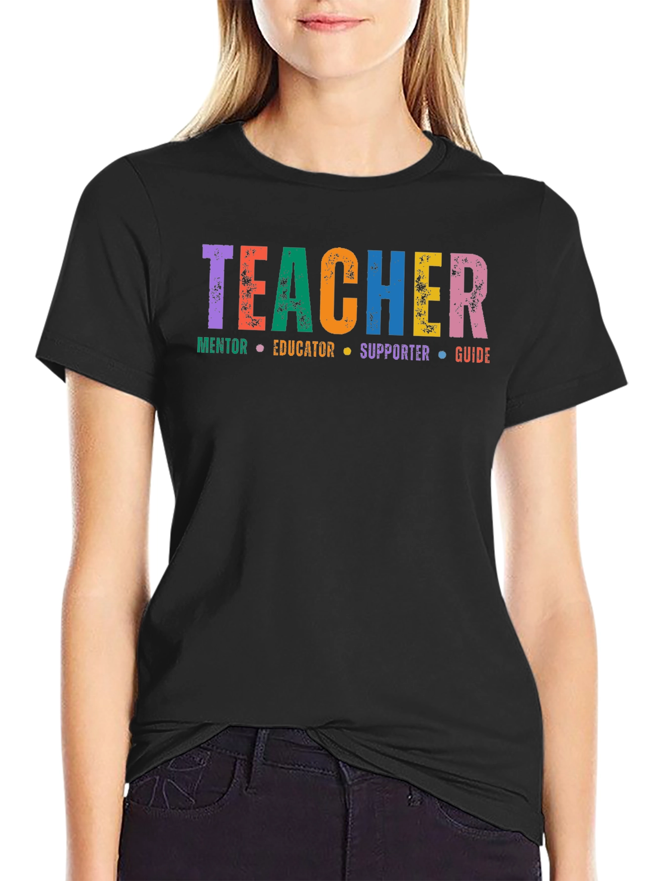 Teacher Mentor Educator Supporter Guide T-Shirt