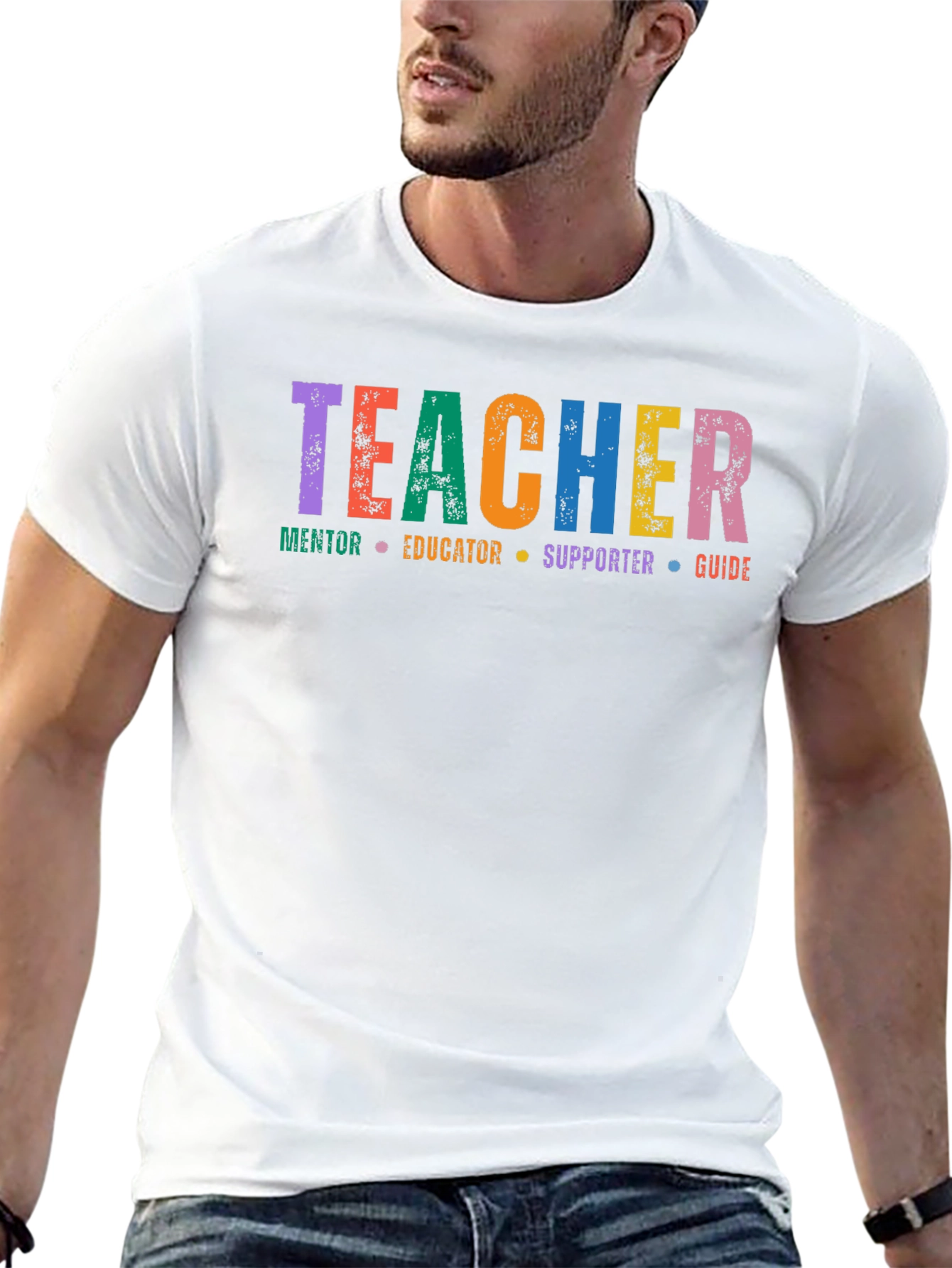Teacher Mentor Educator Supporter Guide T-Shirt