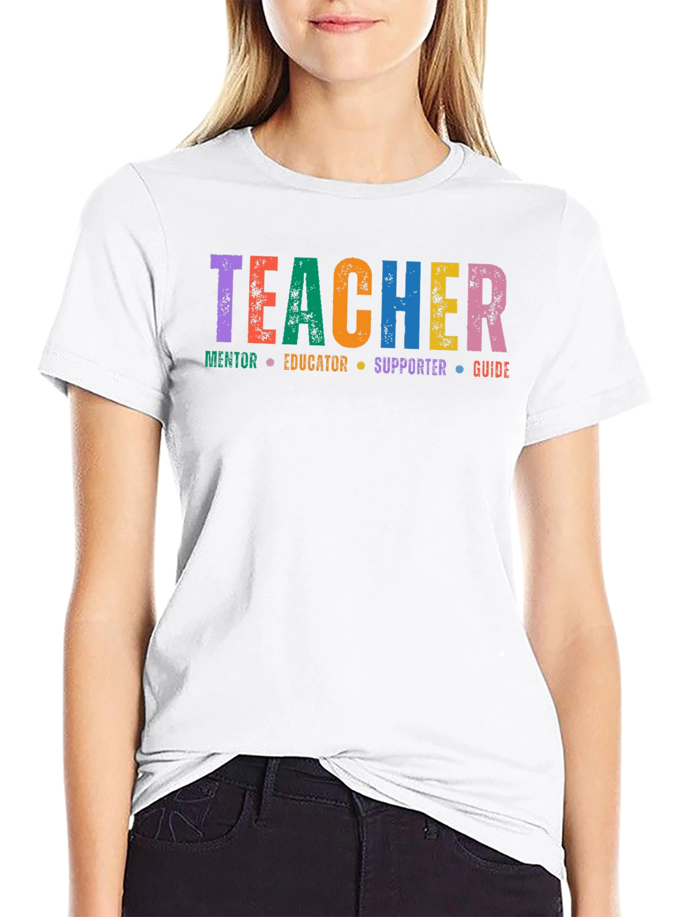 Teacher Mentor Educator Supporter Guide T-Shirt