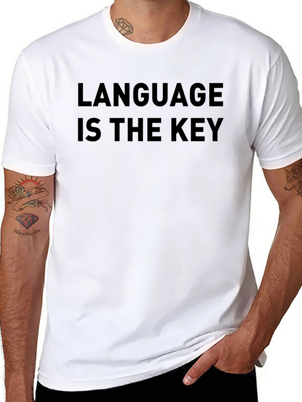 Language Is The Key - Graphic Tee Shirt