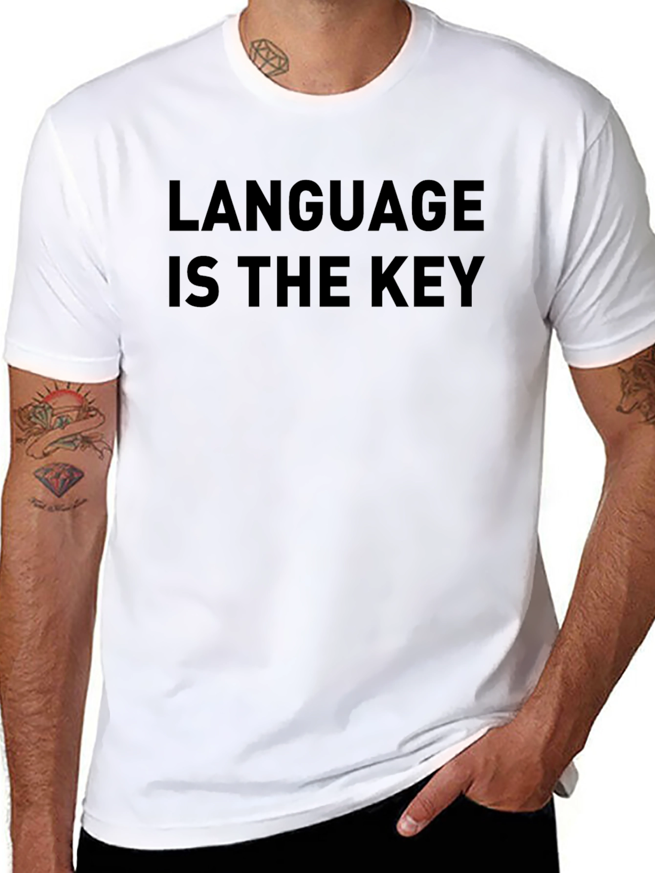 Language Is The Key - Graphic Tee Shirt