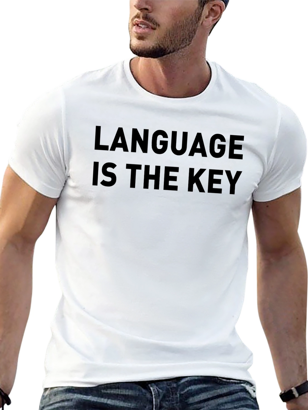 Language Is The Key - Graphic Tee Shirt