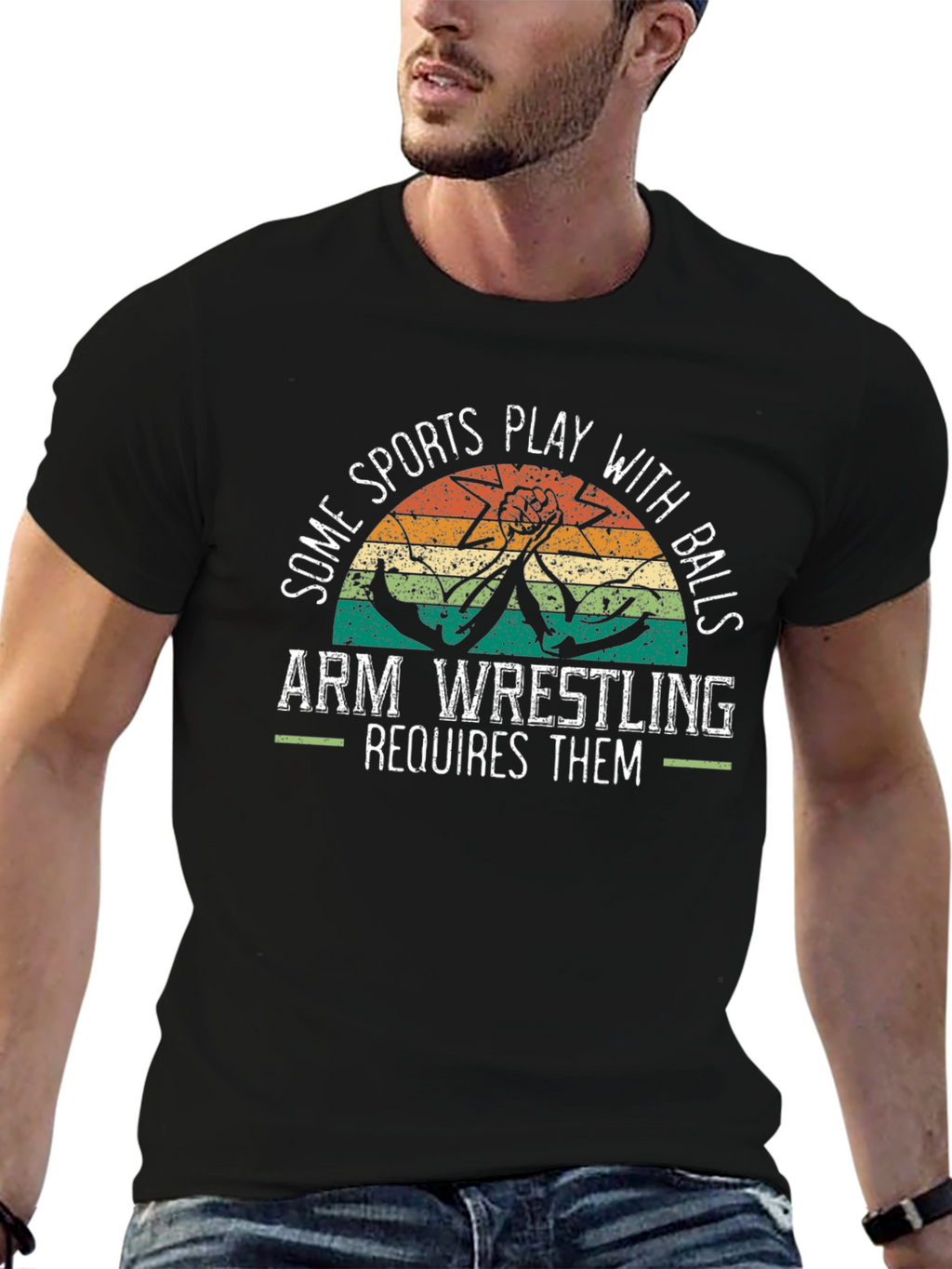 Arm Wrestling Graphic T-Shirt