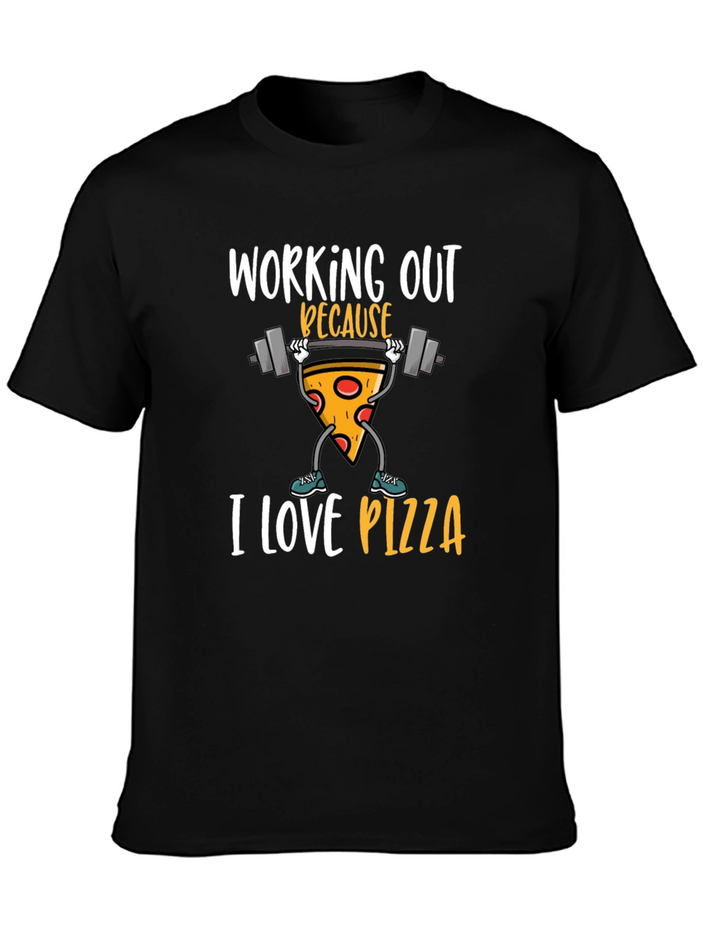 Funny Pizza Workout Graphic Tee