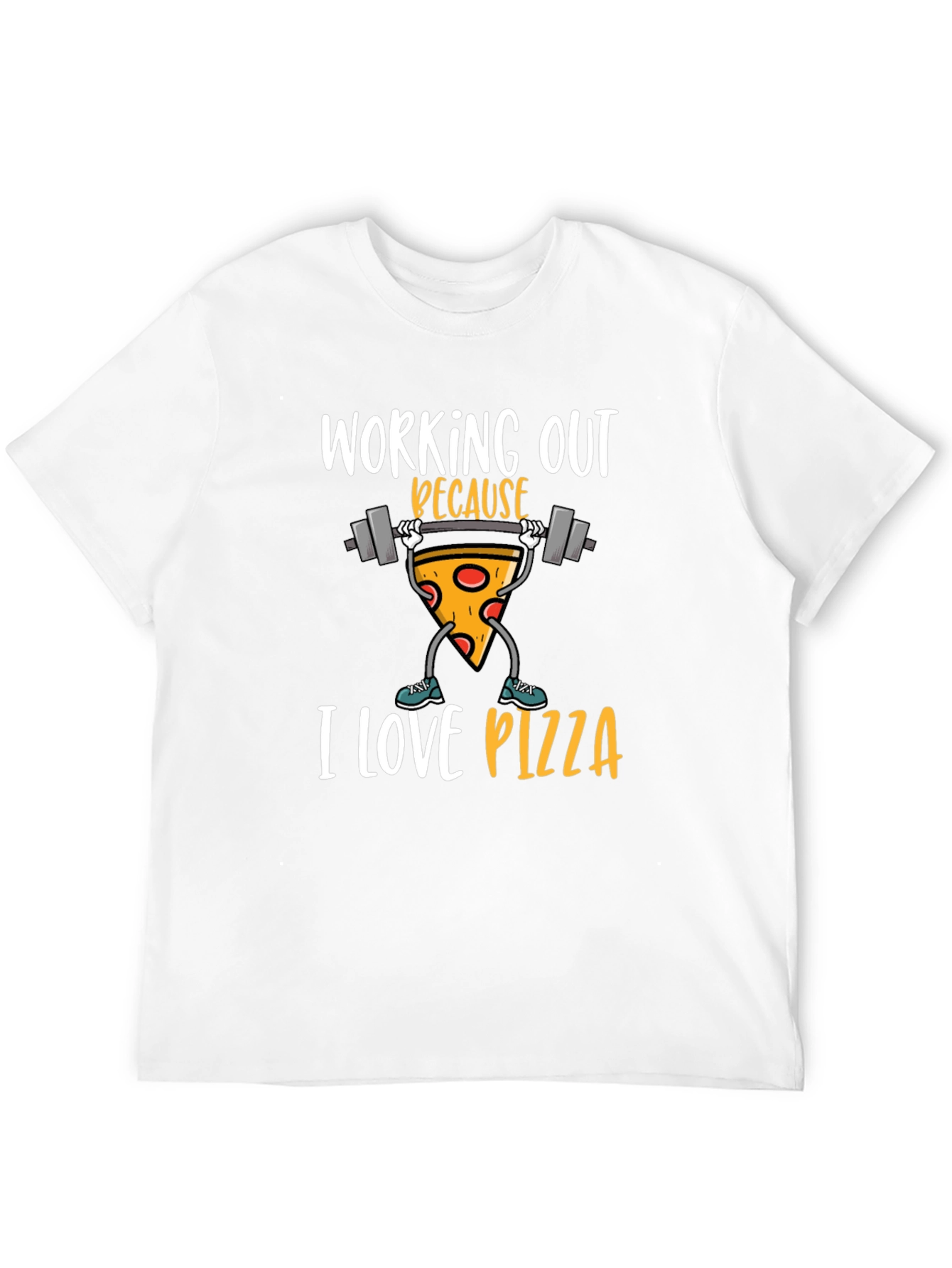 Funny Pizza Workout Graphic Tee