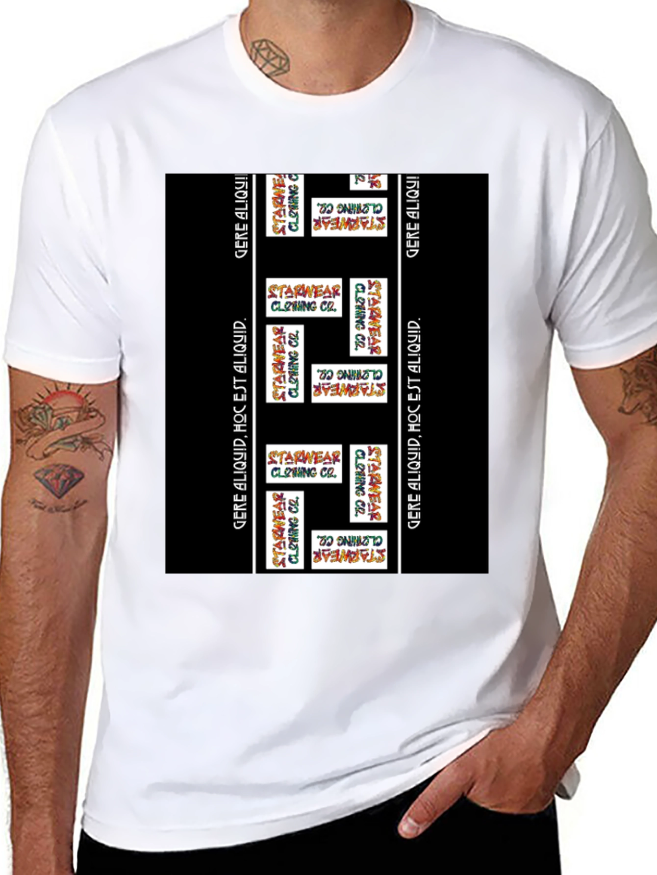 Starwear Clothing Co. Black Graphic Tee