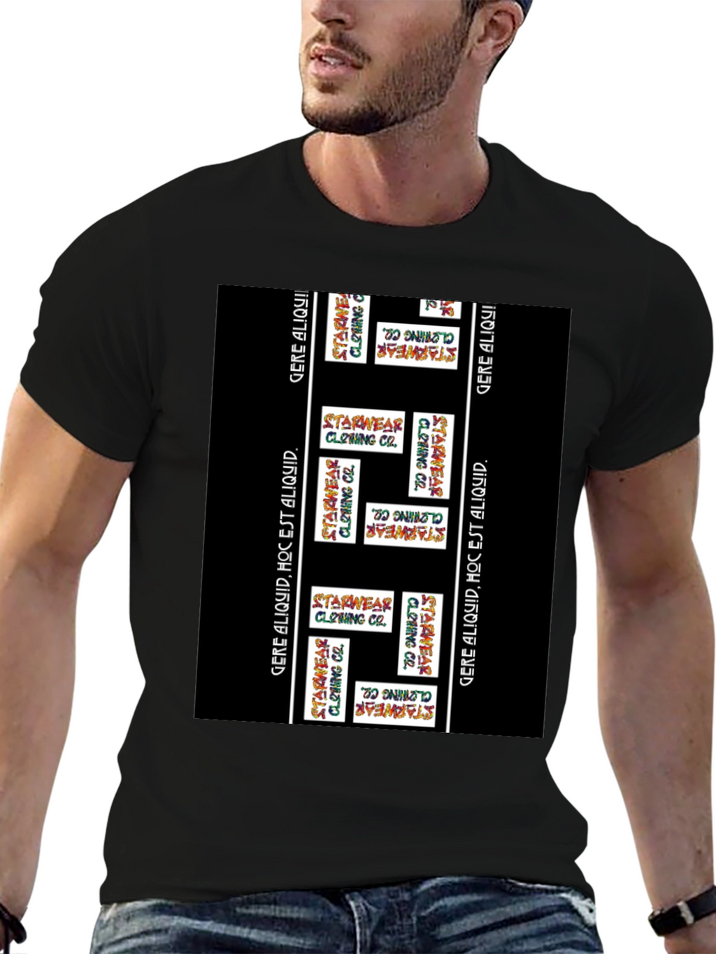 Starwear Clothing Co. Black Graphic Tee