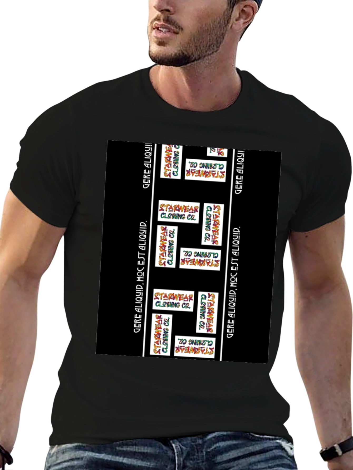 Starwear Clothing Co. Black Graphic Tee