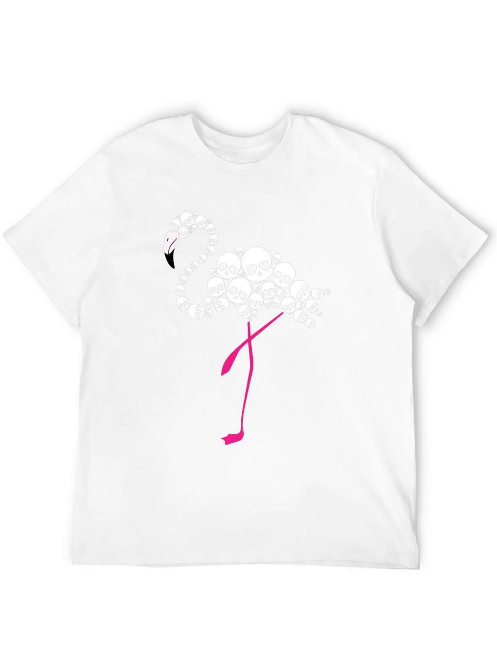 Skull Flamingo Graphic T-Shirt