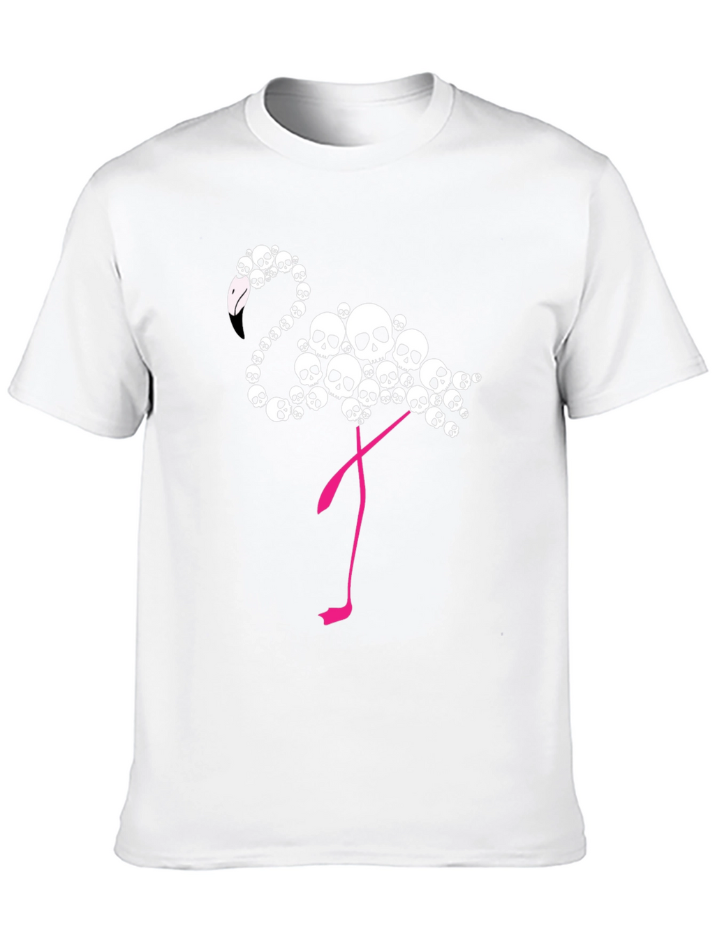 Skull Flamingo Graphic T-Shirt