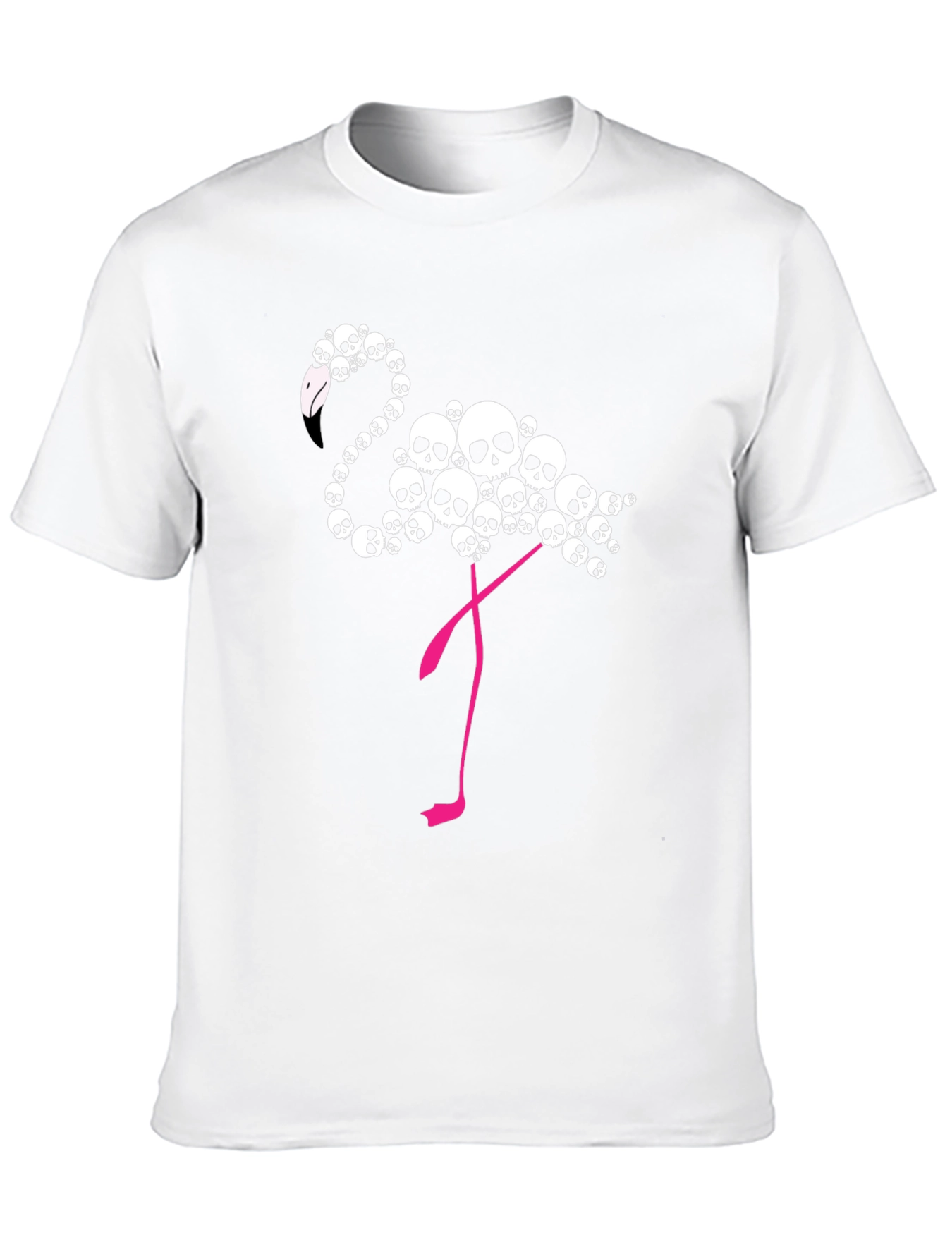 Skull Flamingo Graphic T-Shirt