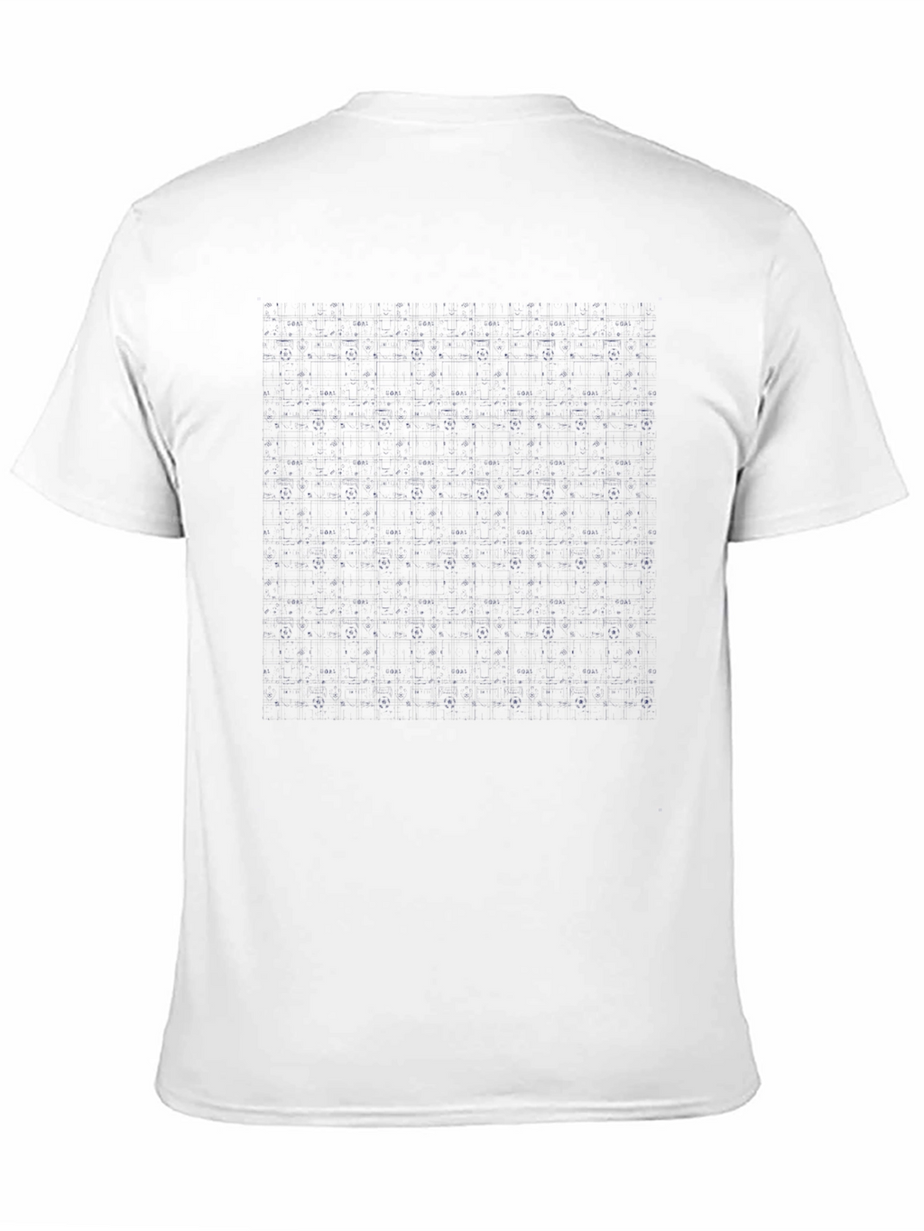 Modern Grid Pattern Black T-Shirt