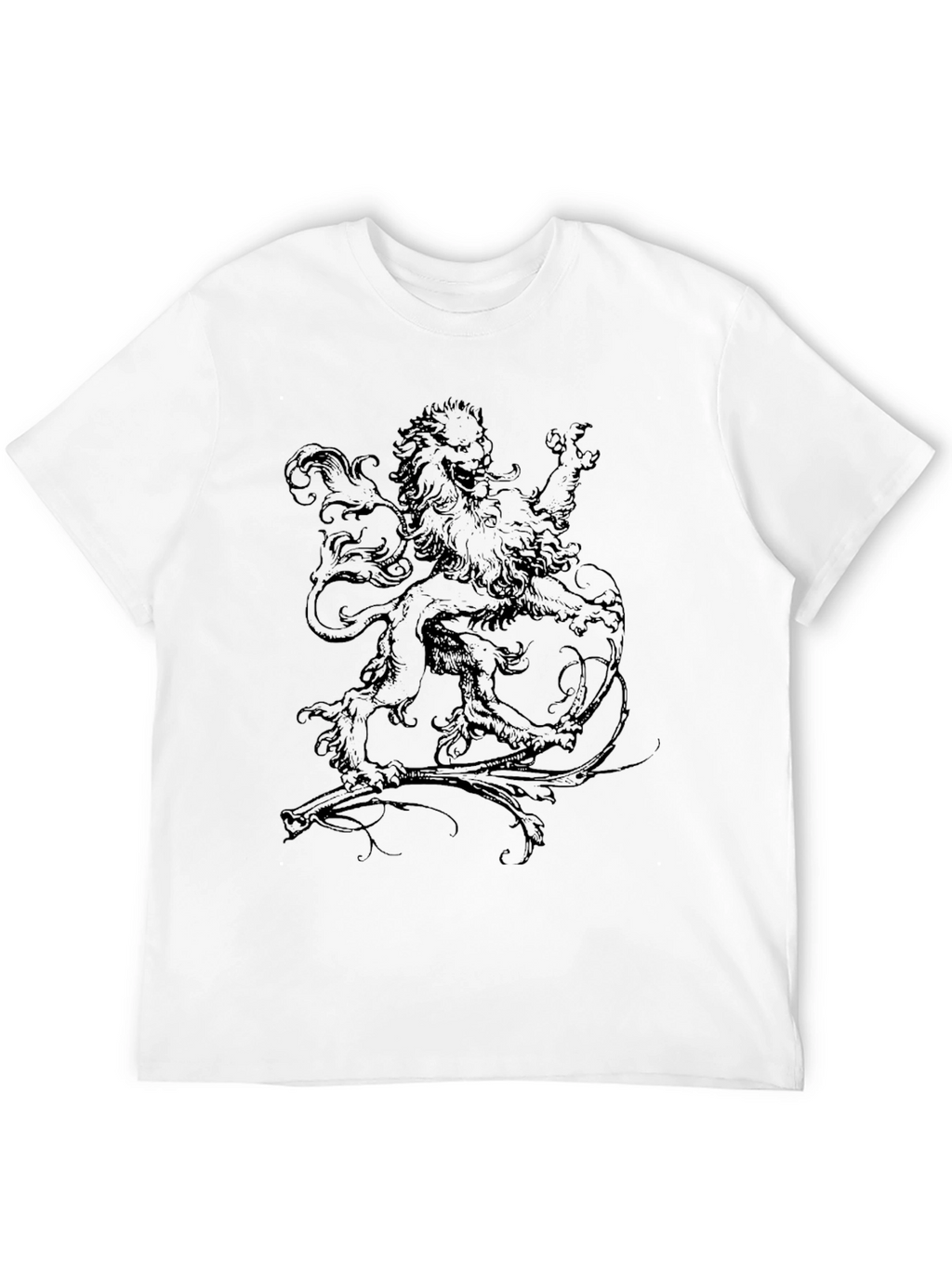 Lion Graphic Black T-Shirt