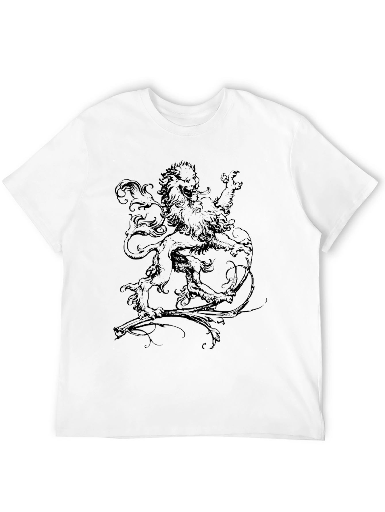 Lion Graphic Black T-Shirt