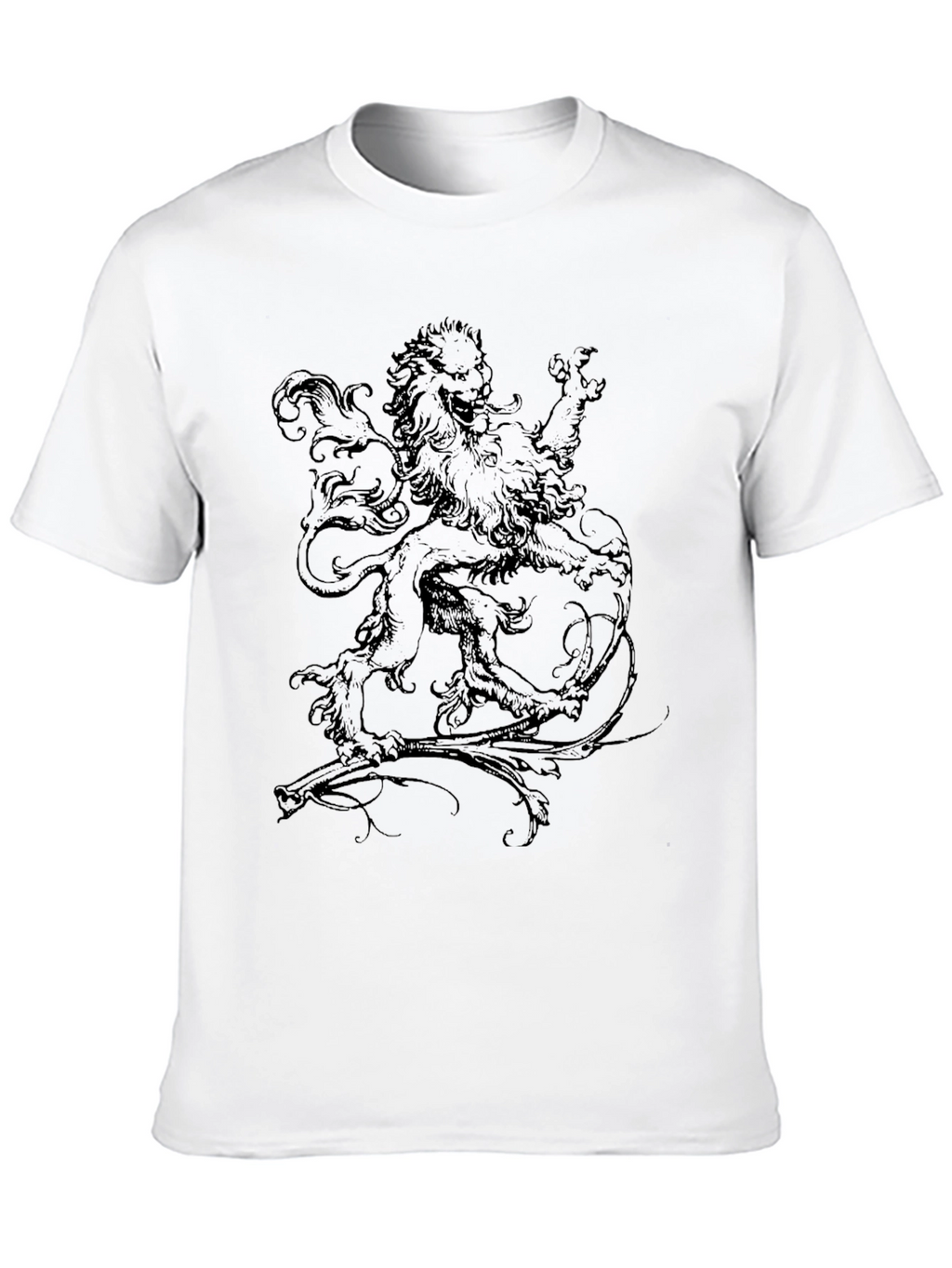 Lion Graphic Black T-Shirt
