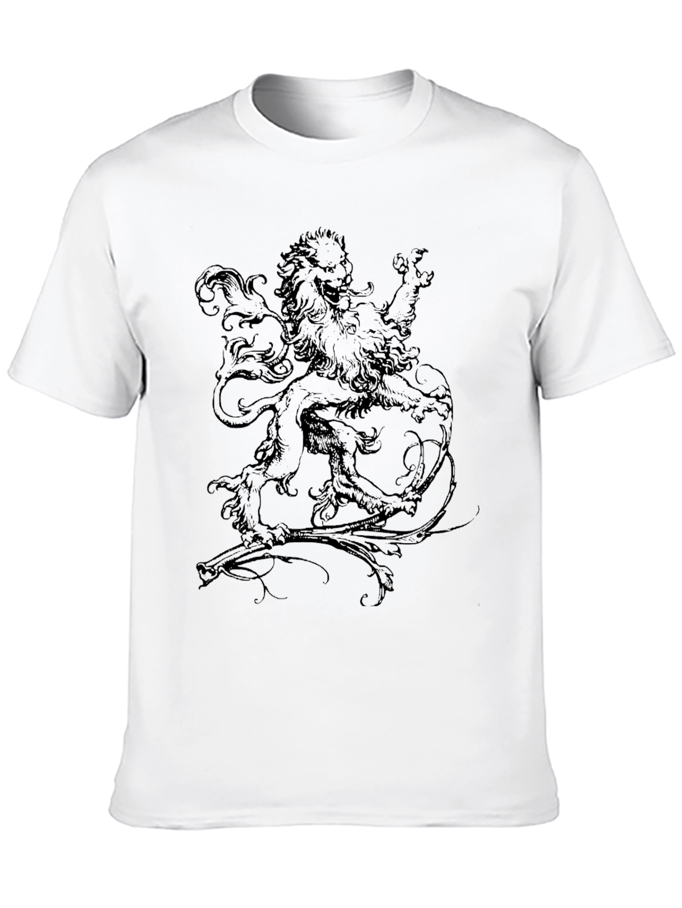 Lion Graphic Black T-Shirt