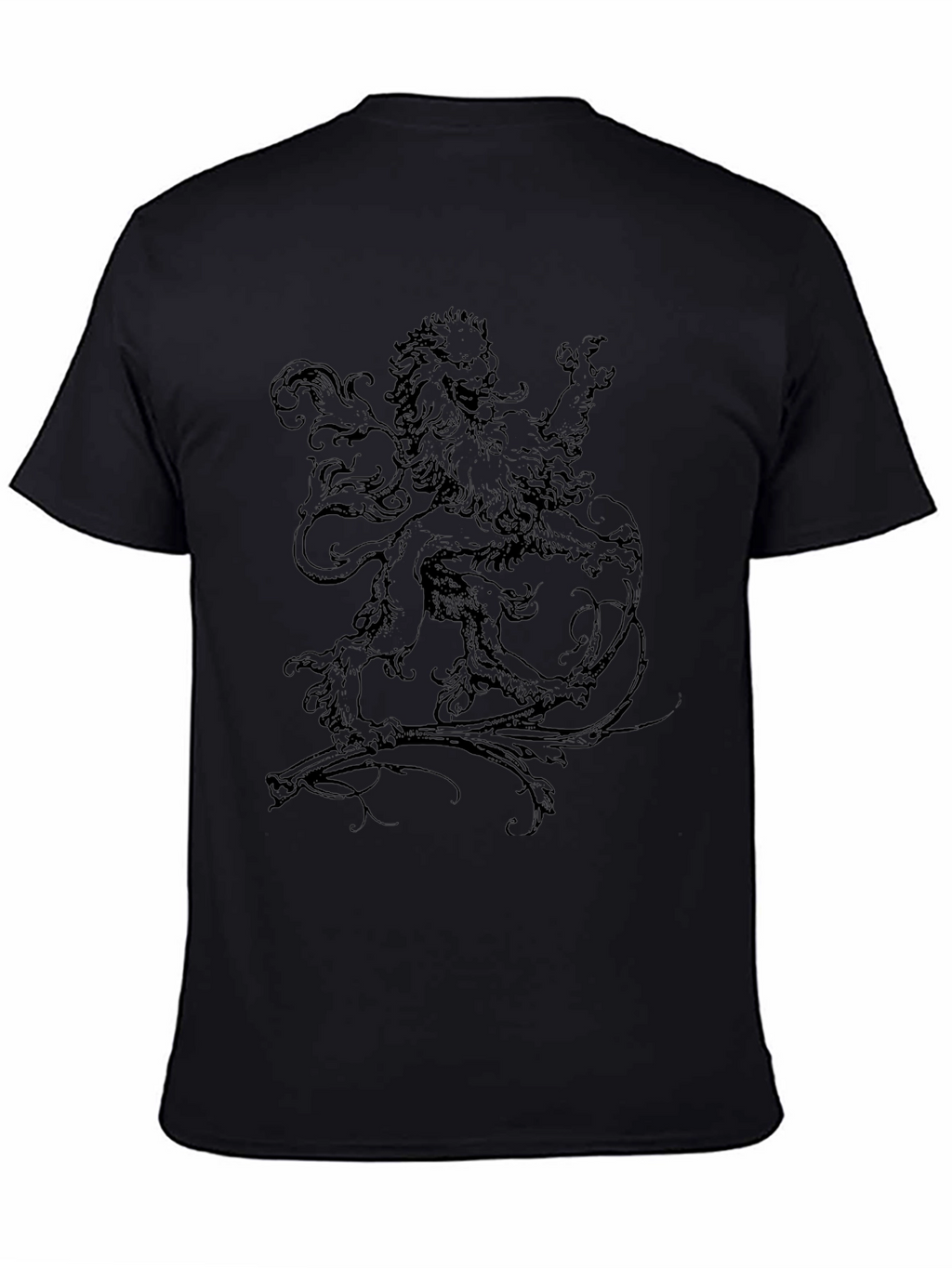 Lion Graphic Black T-Shirt