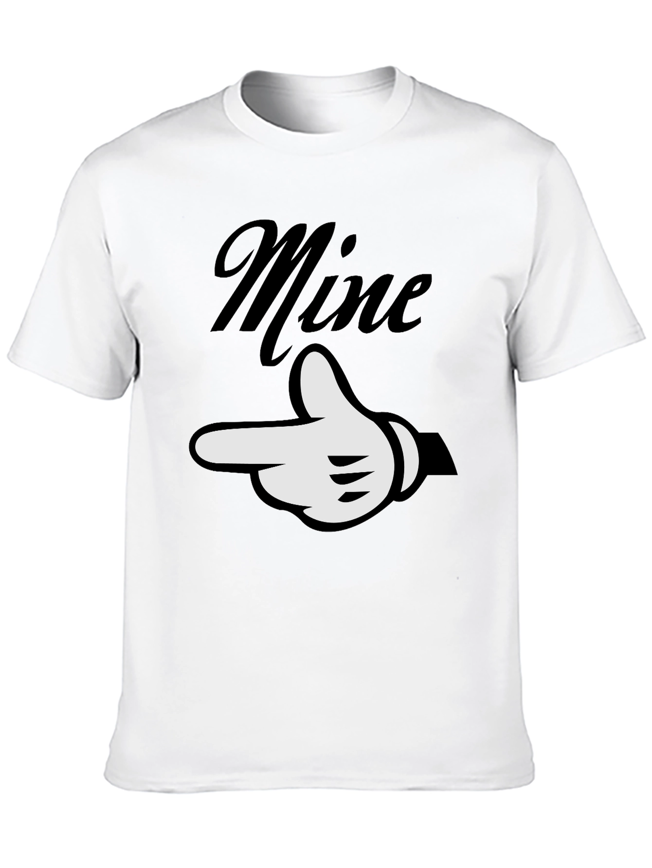 Mine Graphic Tee - Black Casual T-Shirt