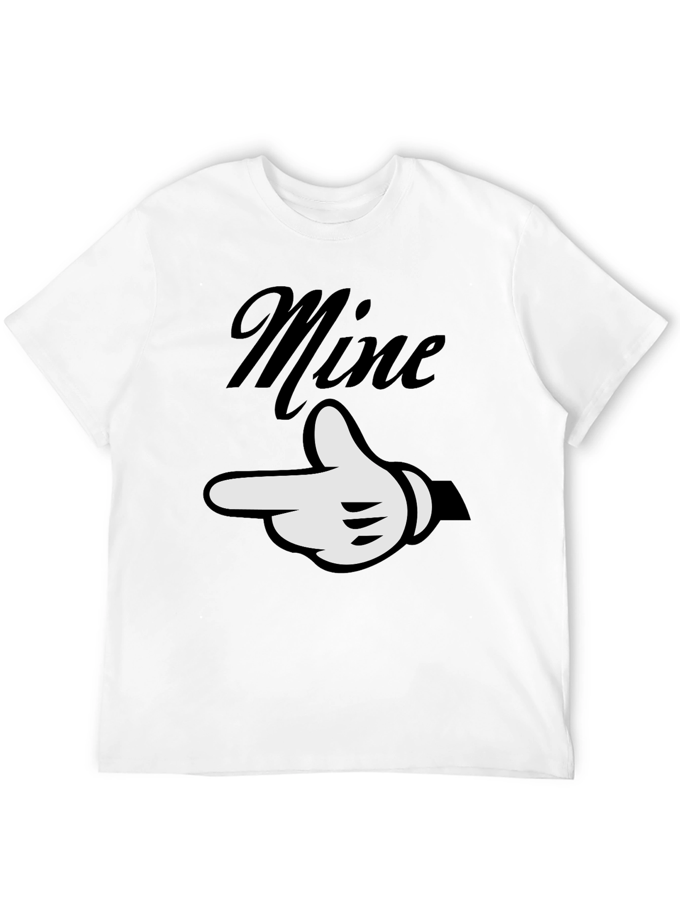 Mine Graphic Tee - Black Casual T-Shirt